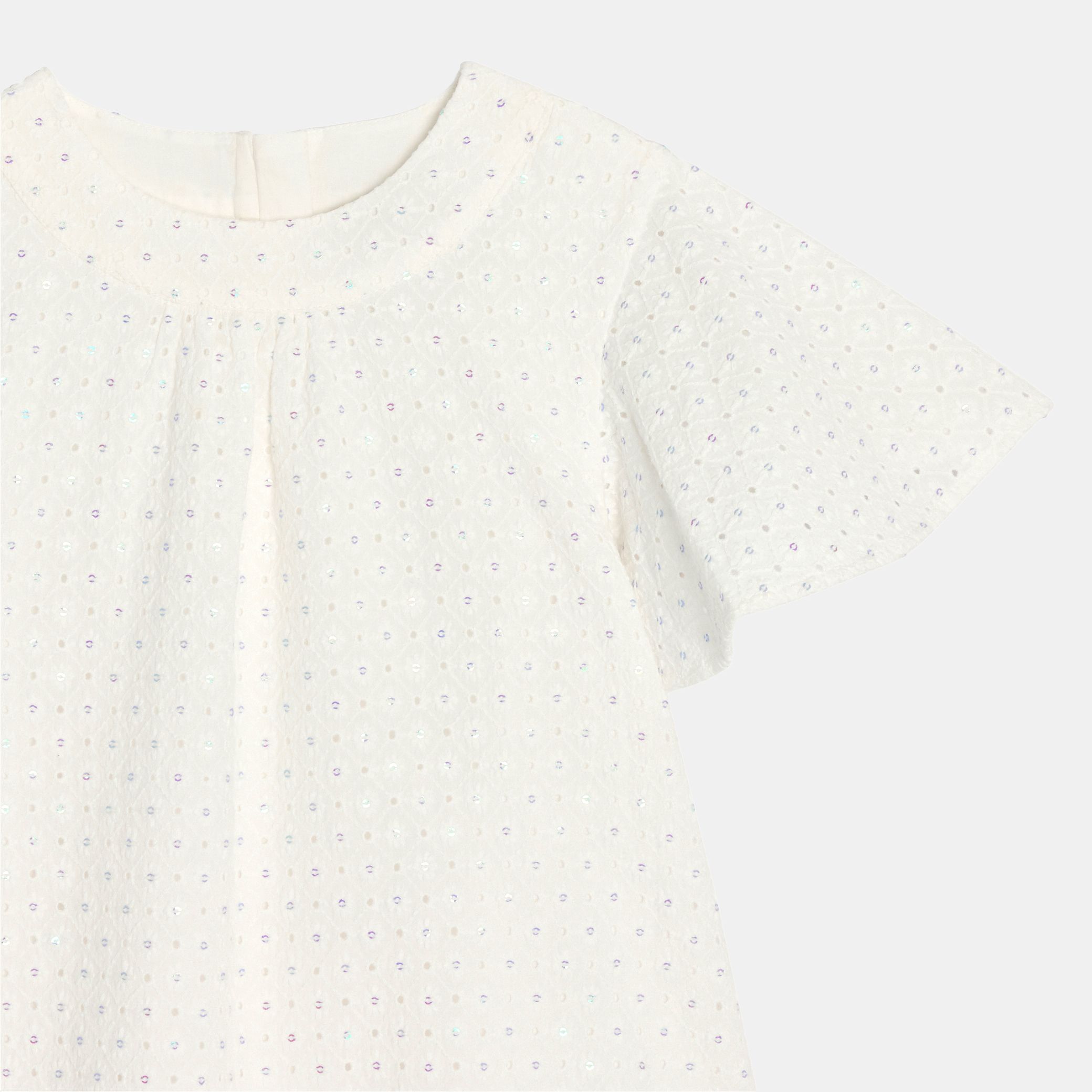 Váy xếp tầng đính sequin cho bé gái
