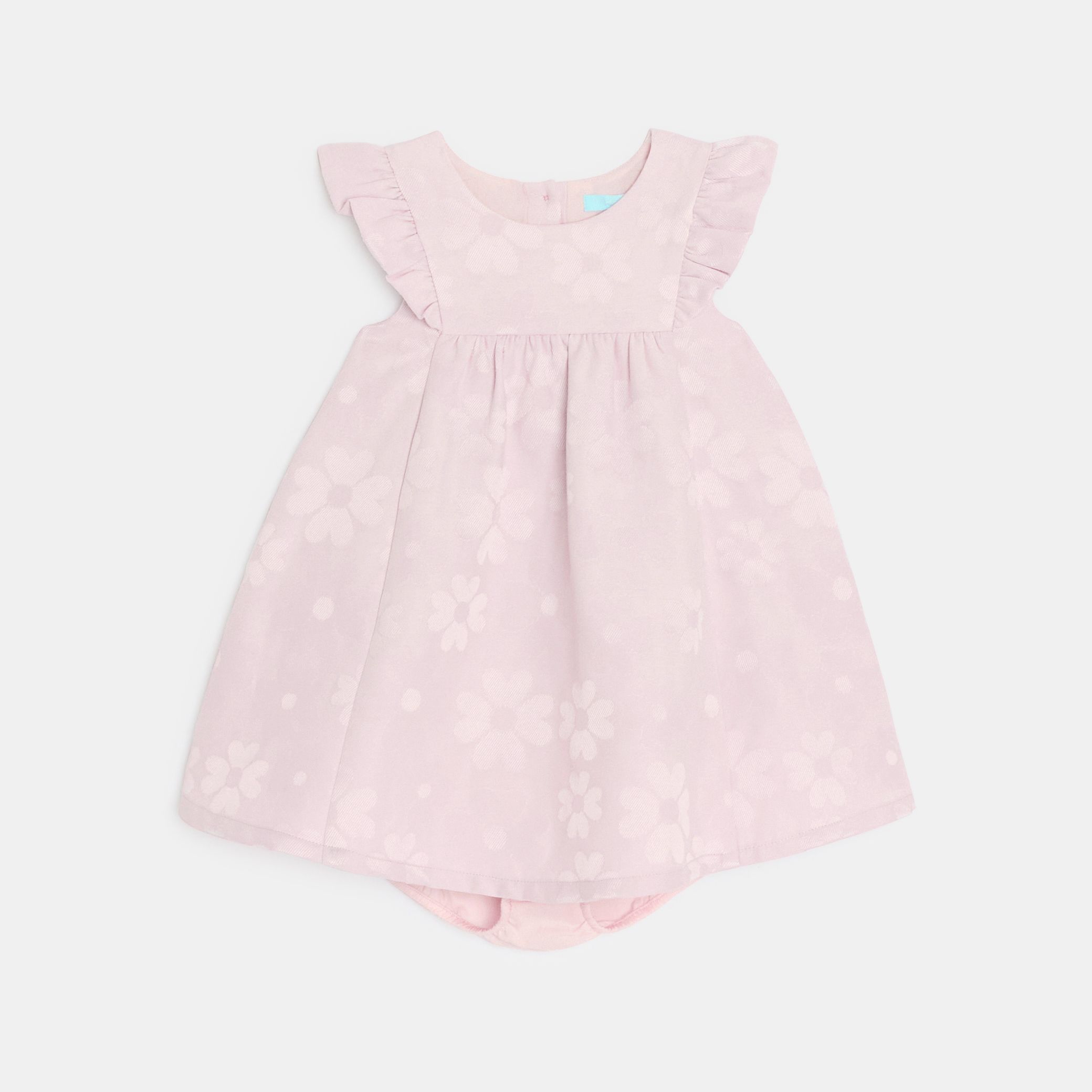 Đầm jacquard họa tiết cho bé gái
