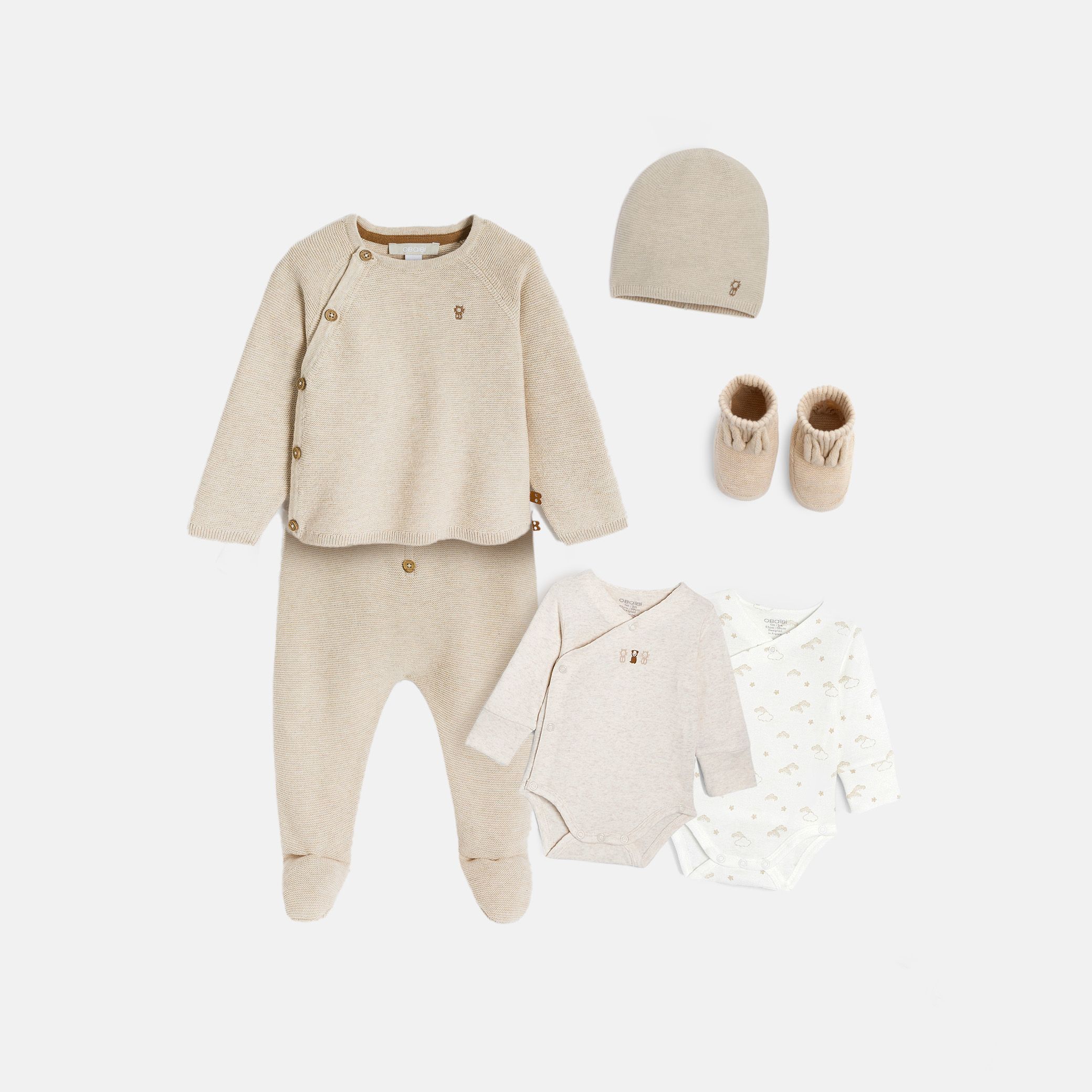 Áo len dệt kim cho bé sơ sinh unisex