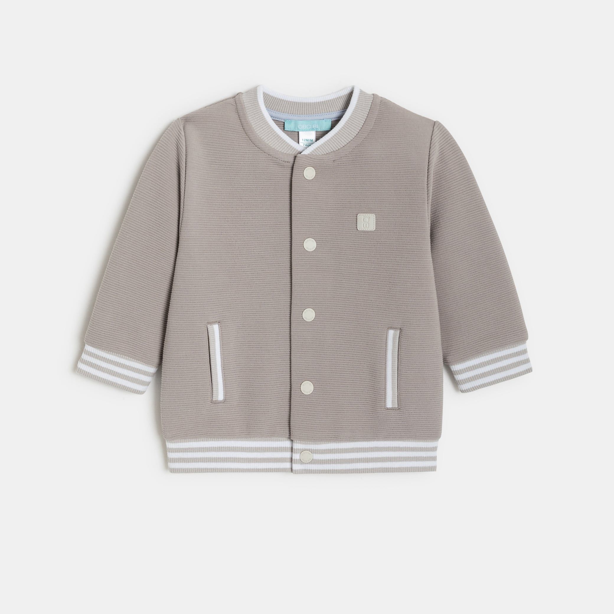 Áo khoác bóng chày vải cotton họa tiết dành cho bé trai