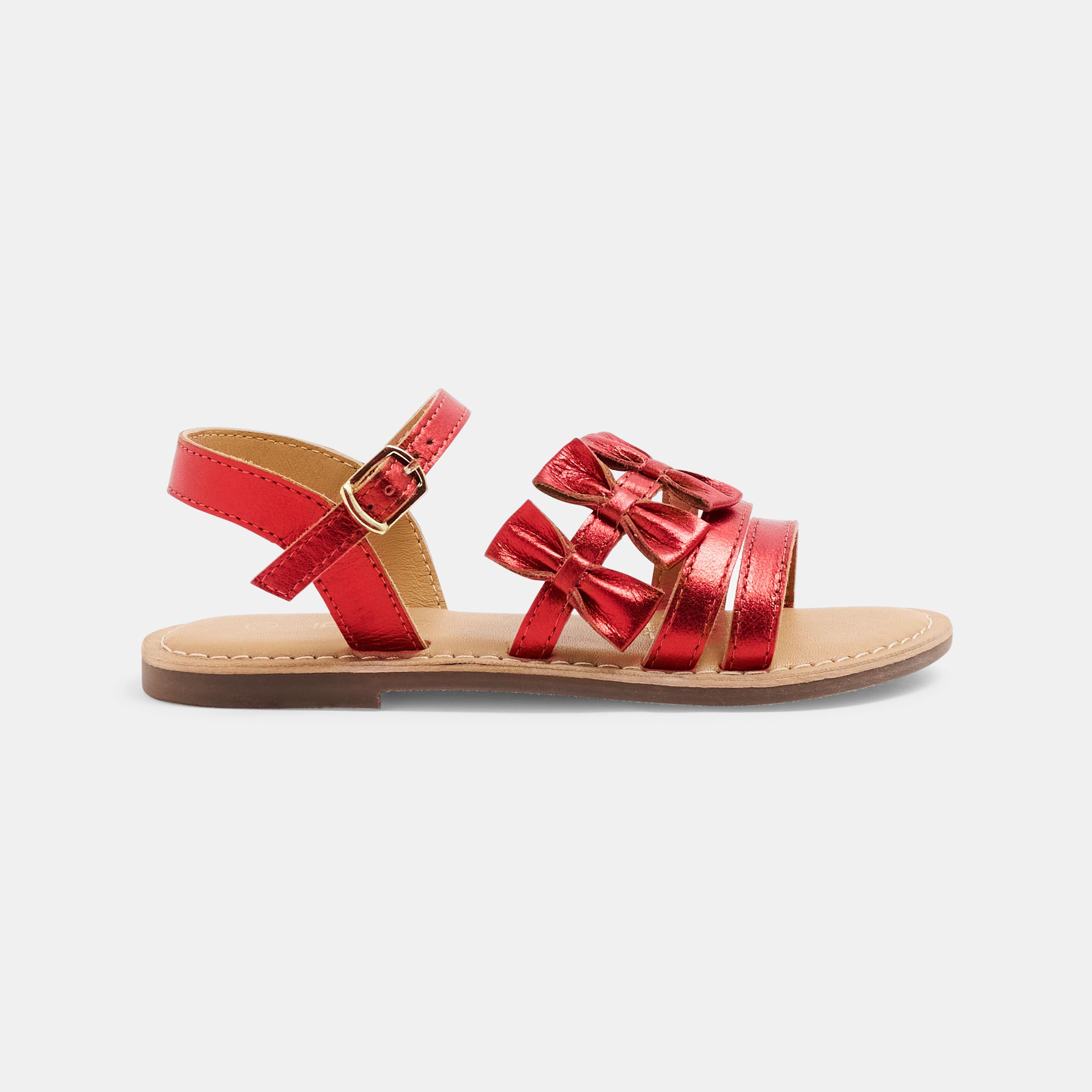 Sandal đính nơ cho bé gái