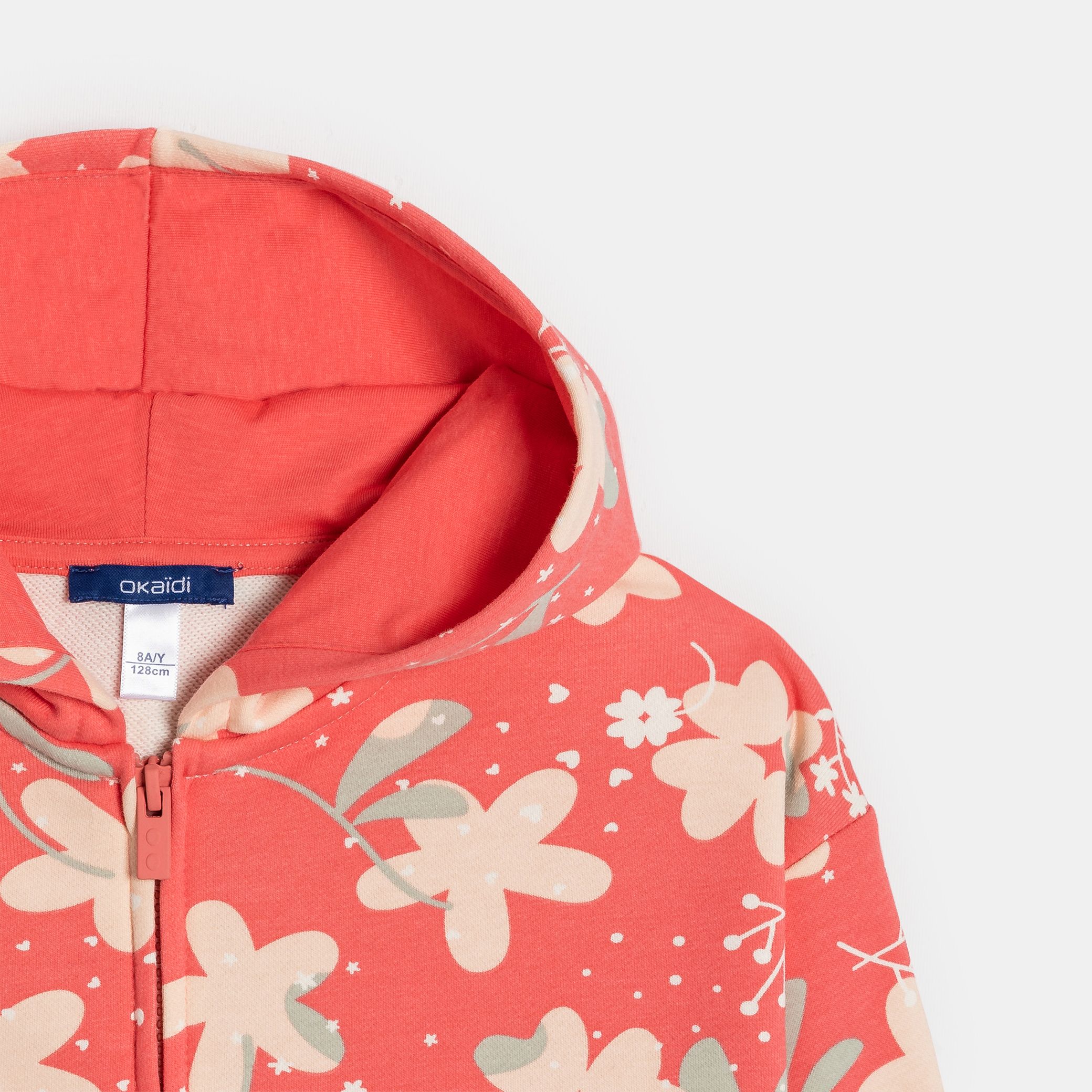 Áo hoodie zip họa tiết hoa nhiều màu