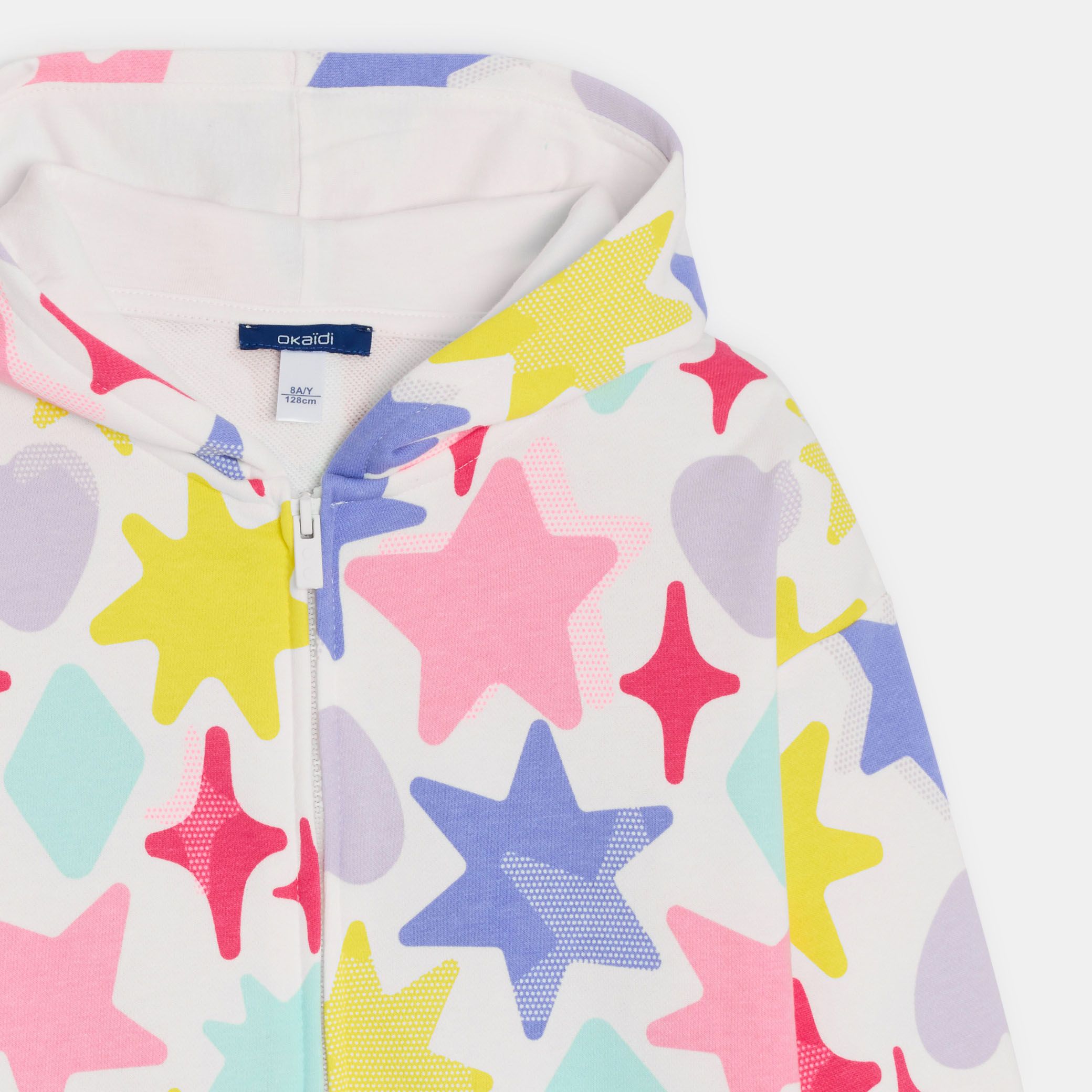 Áo hoodie zip họa tiết hoa nhiều màu
