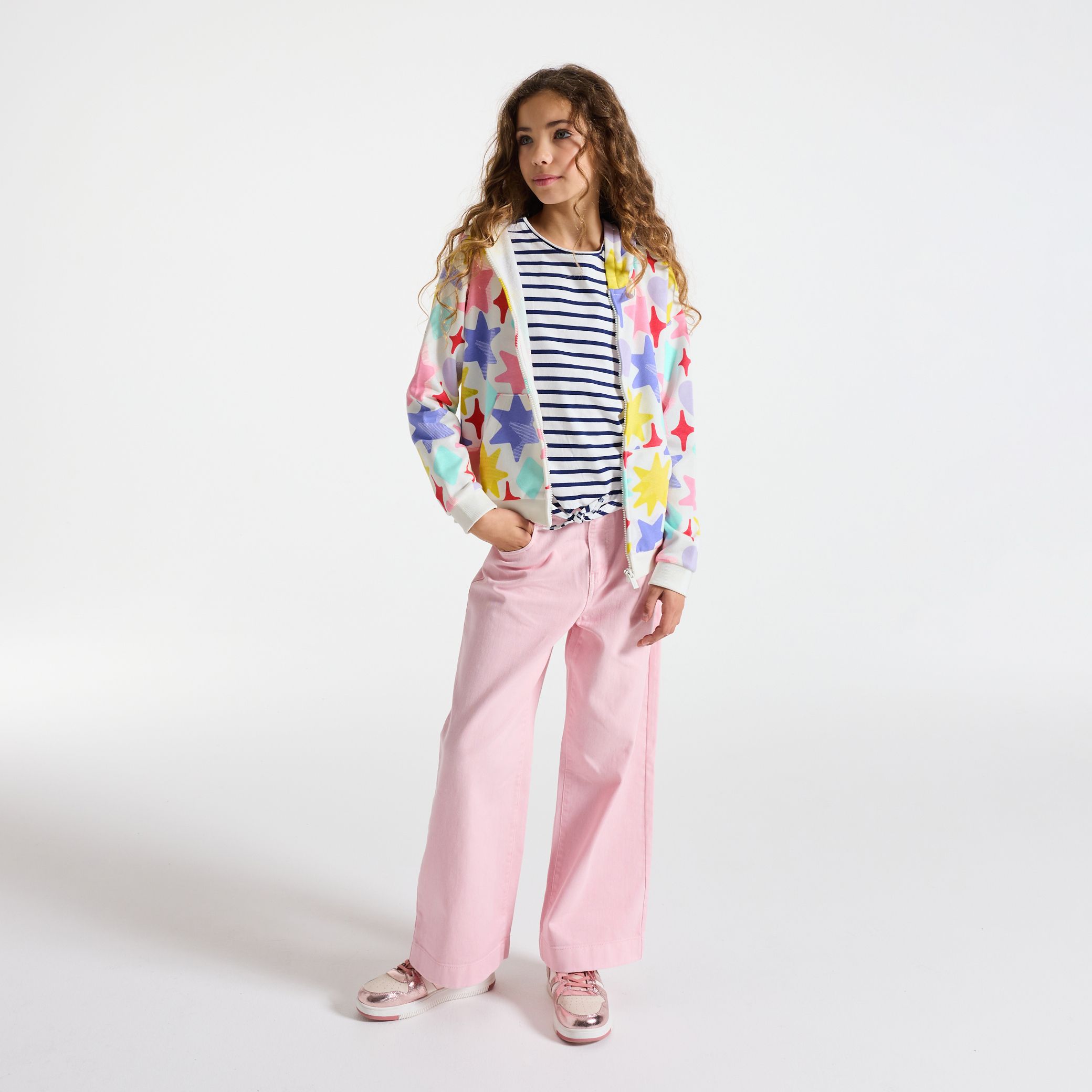 Áo hoodie zip họa tiết hoa nhiều màu