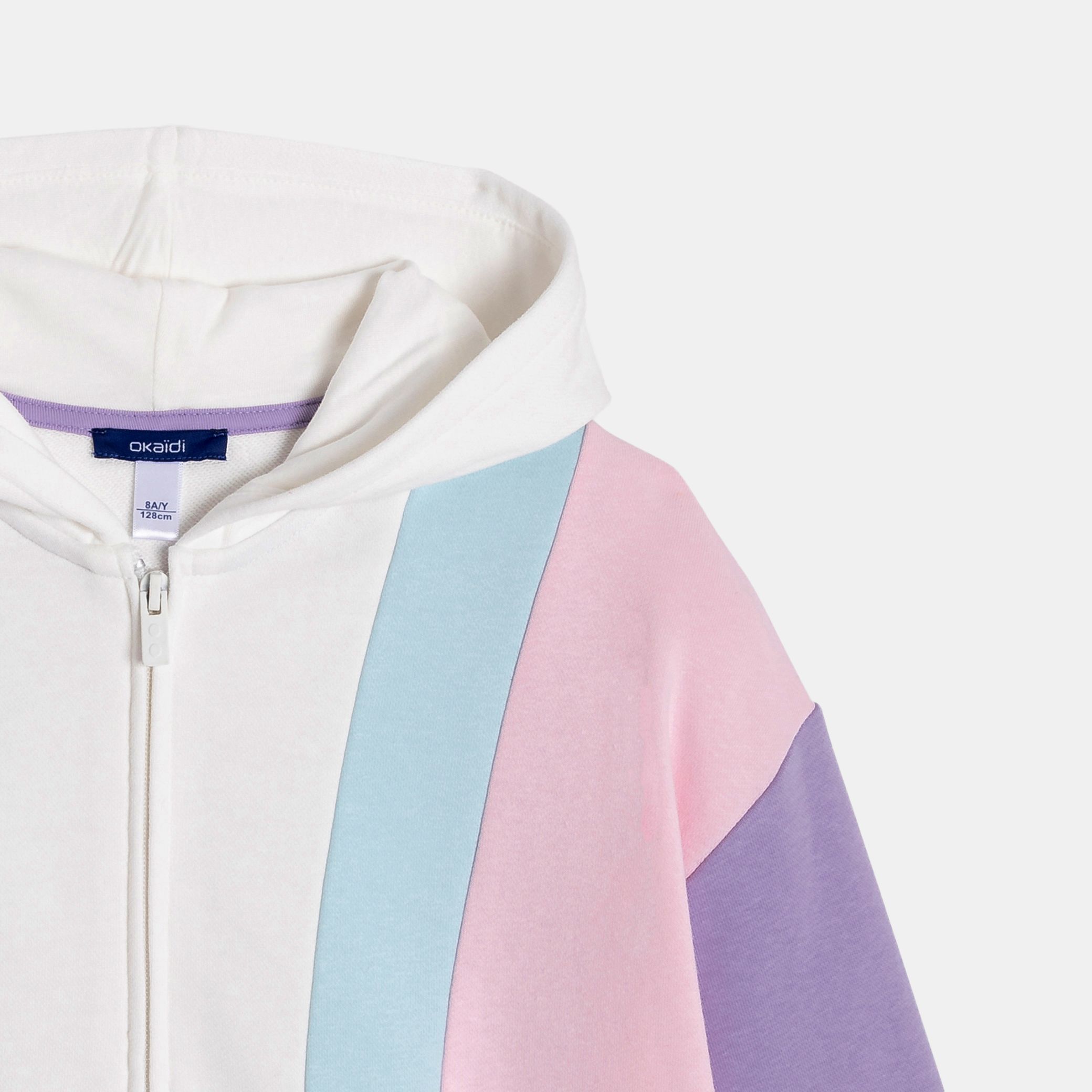 Áo hoodie zip phối nhiều màu