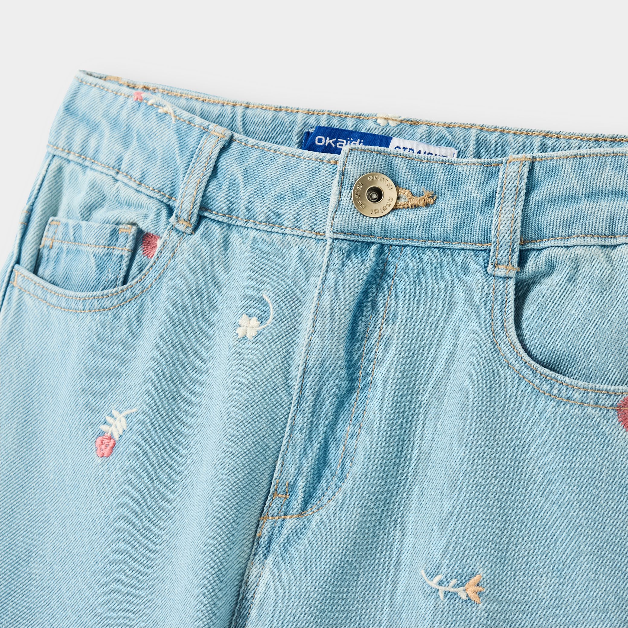 Quần jeans ống rộng dành cho bé gái