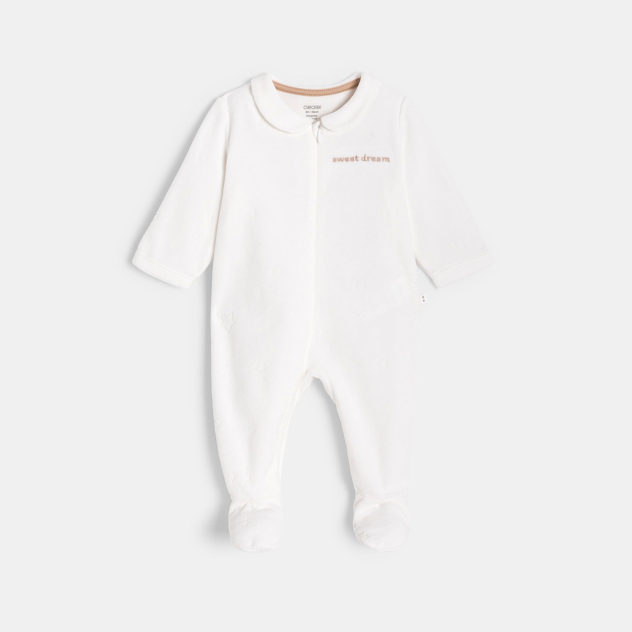 Đồ ngủ liền thân bằng nhung cho bé unisex