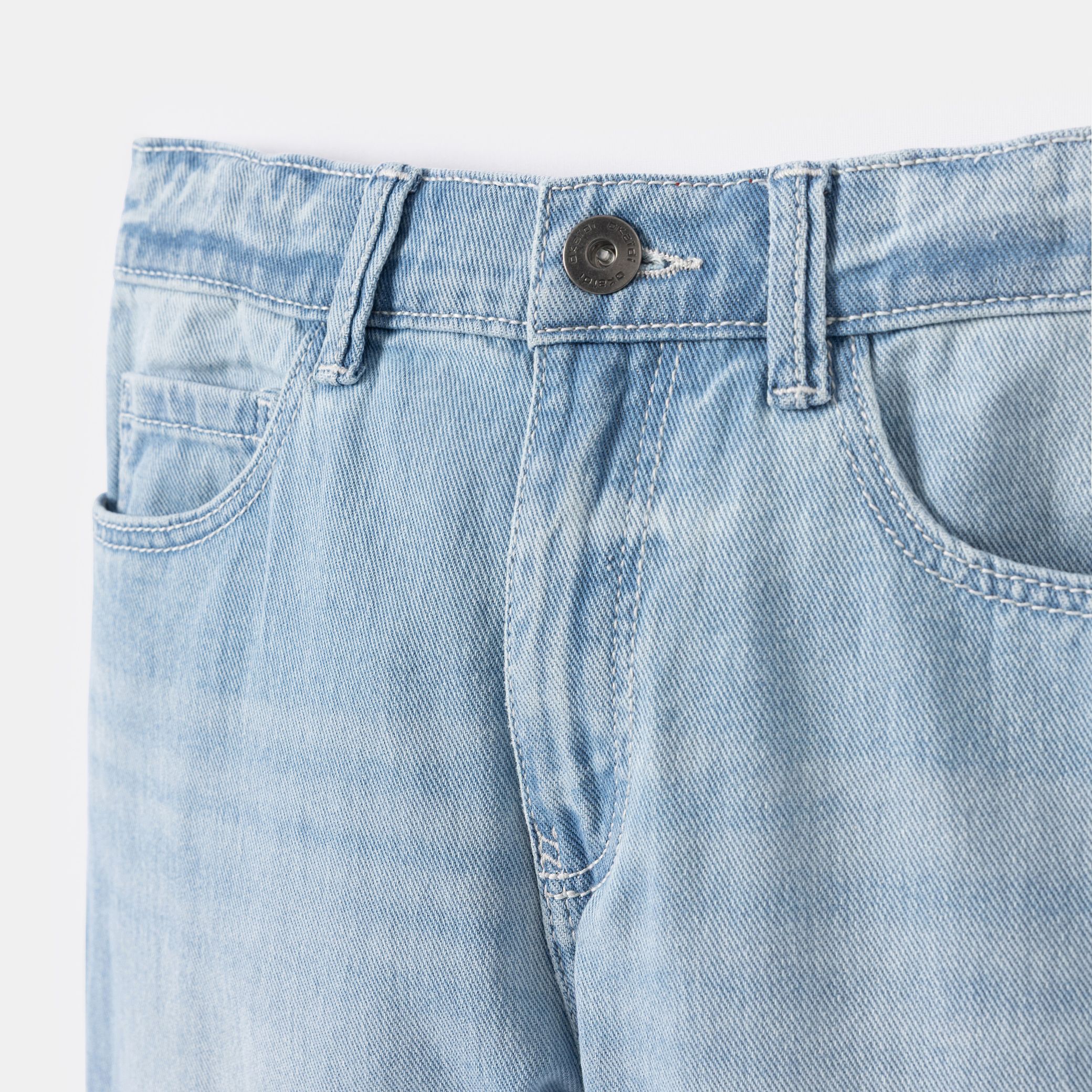 Quần shorts Bermuda vải denim