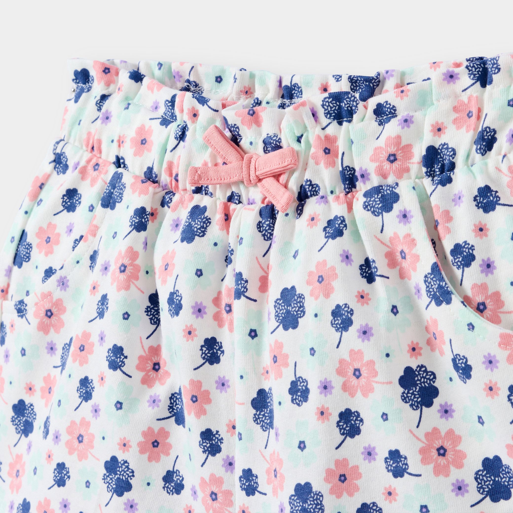 Quần shorts in họa tiết hoa