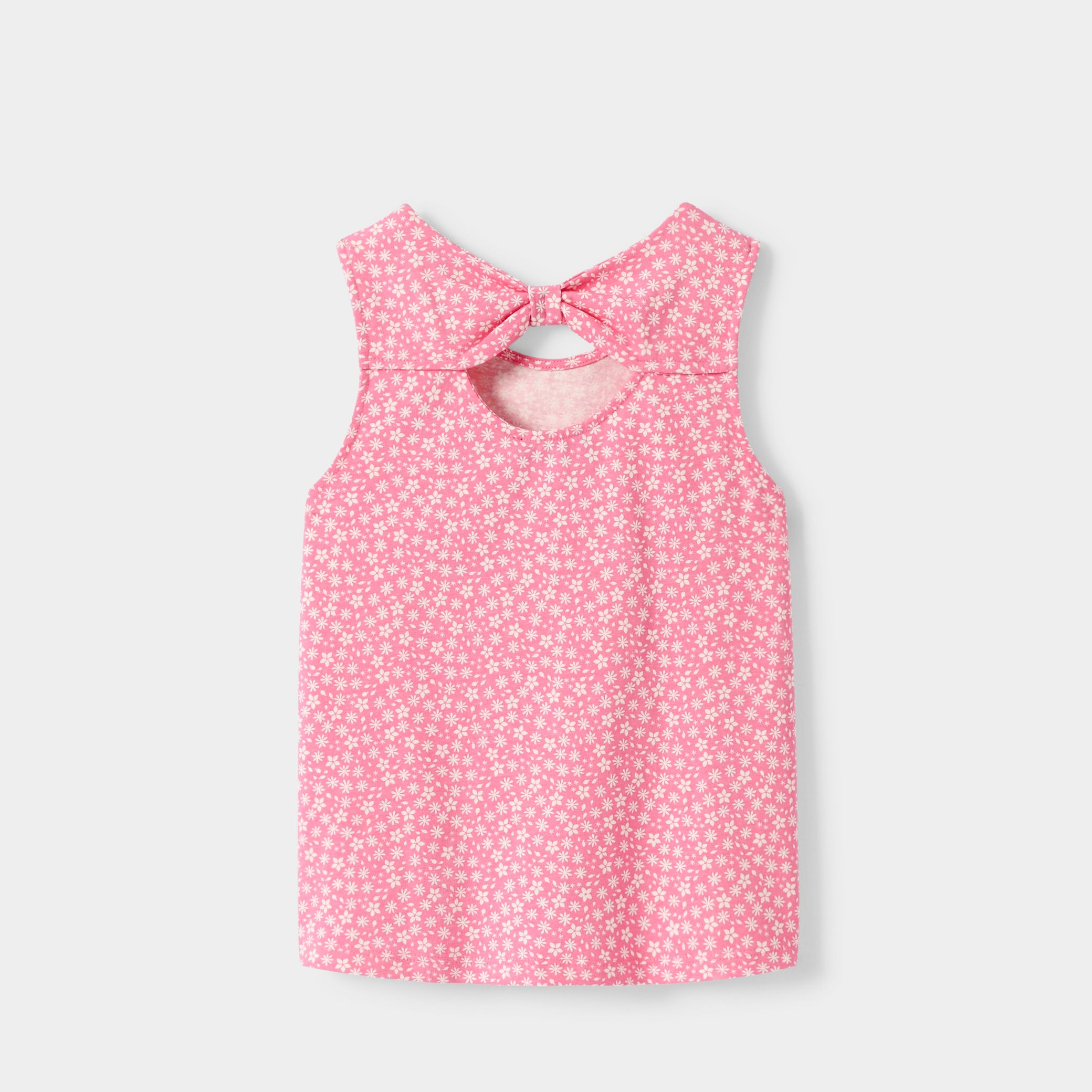 Áo tank top in họa tiết hoa cho bé gái