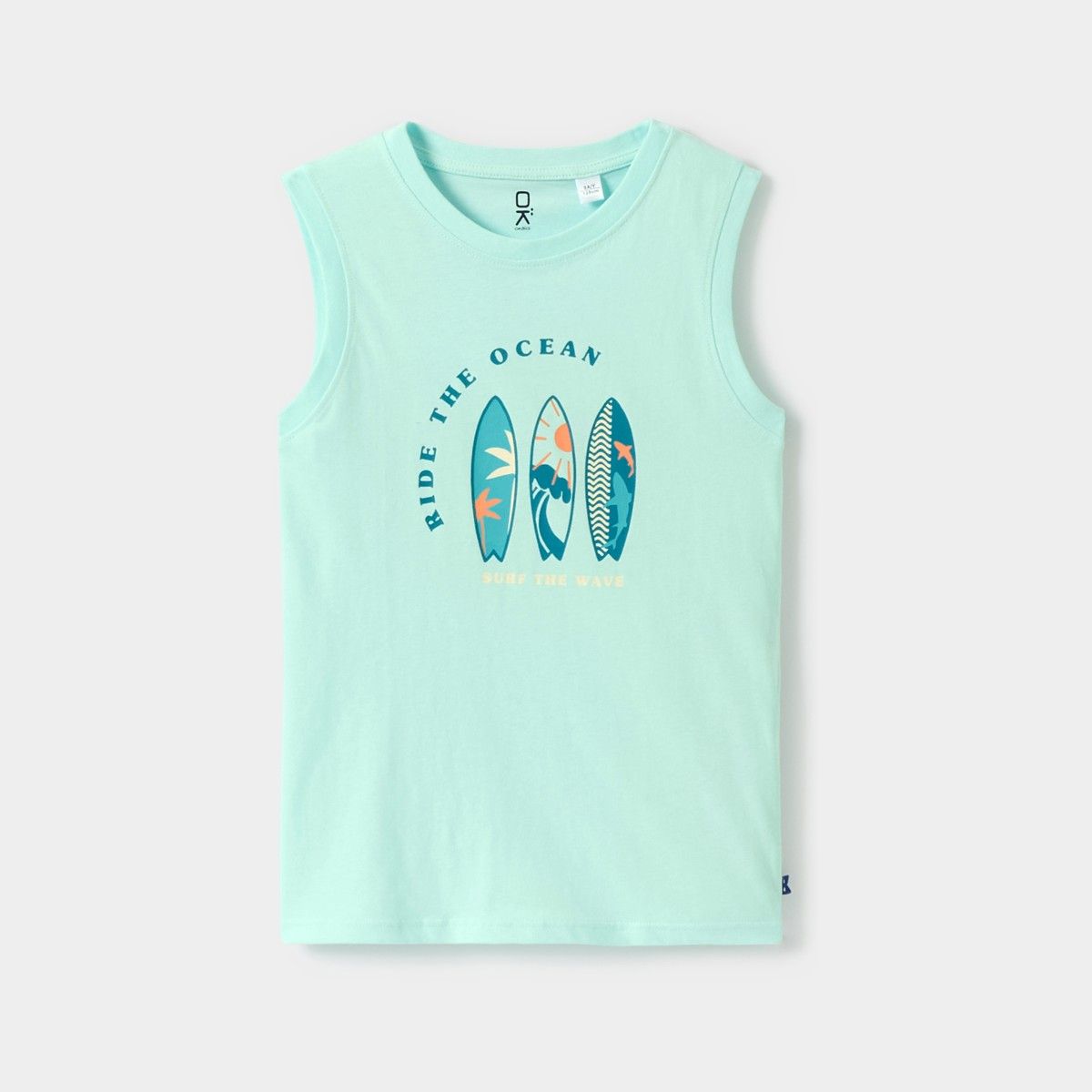 Áo tank top in họa tiết ván lướt sóng cho bé trai