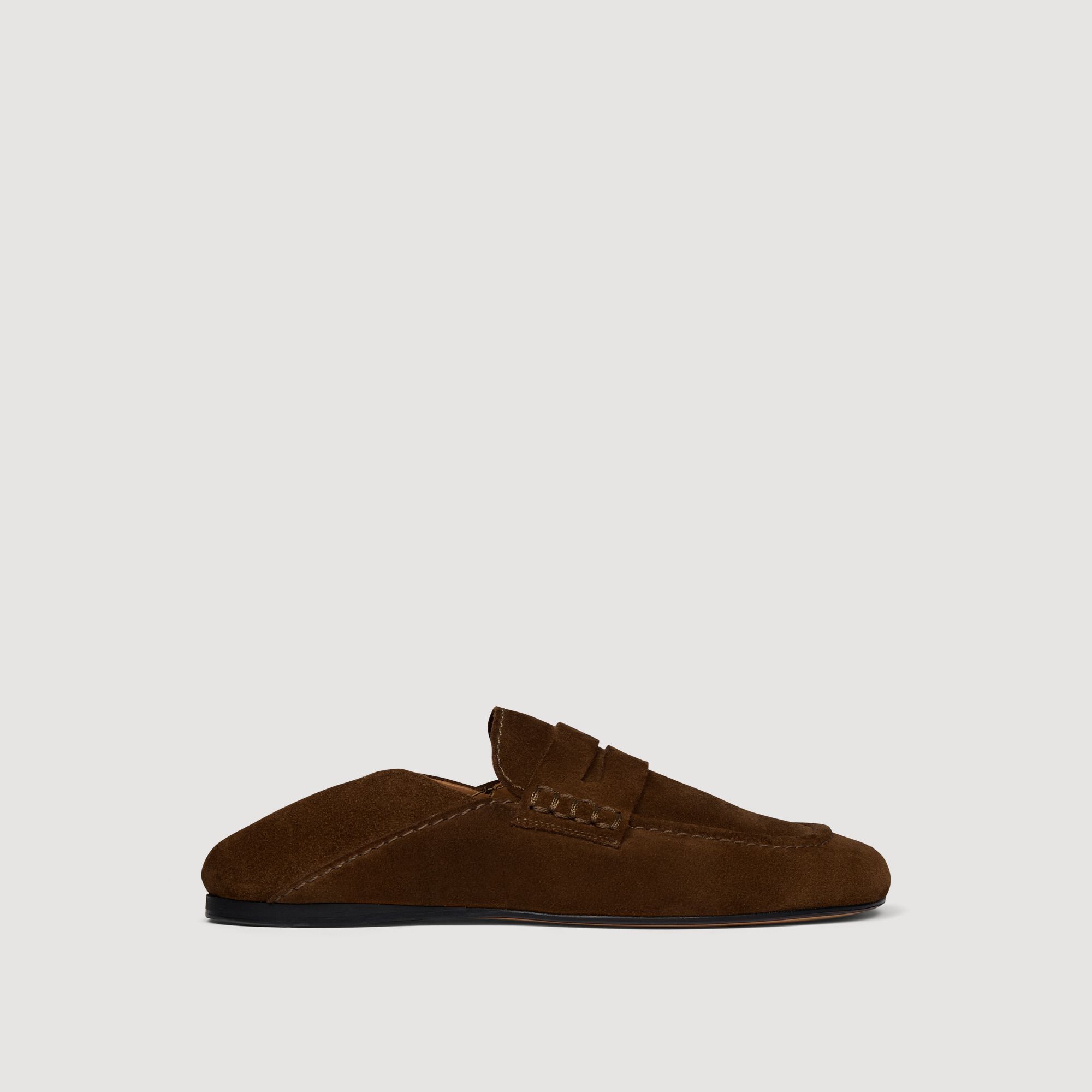 Sandro - Giày loafer da lộn