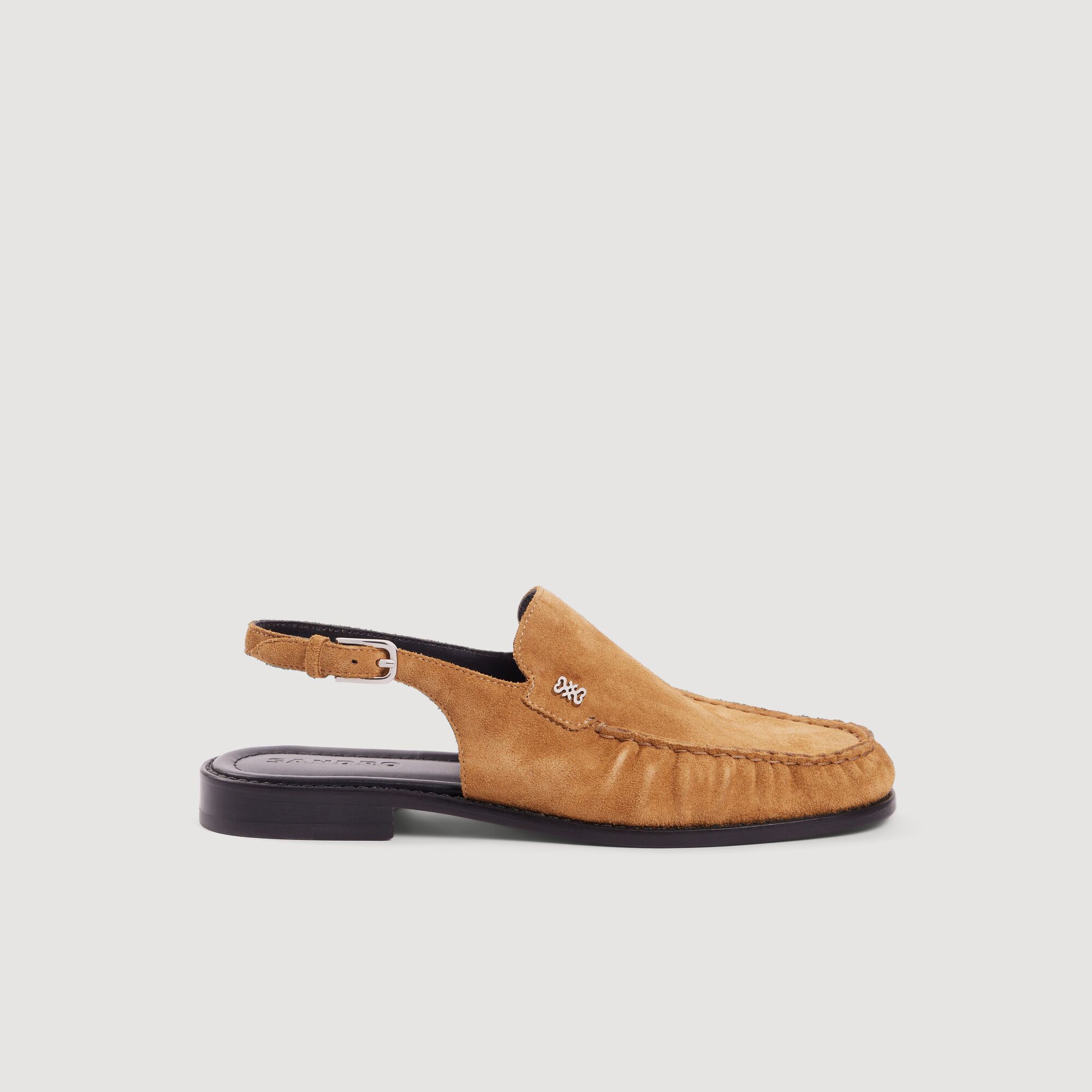Sandro - Giày loafer da suede