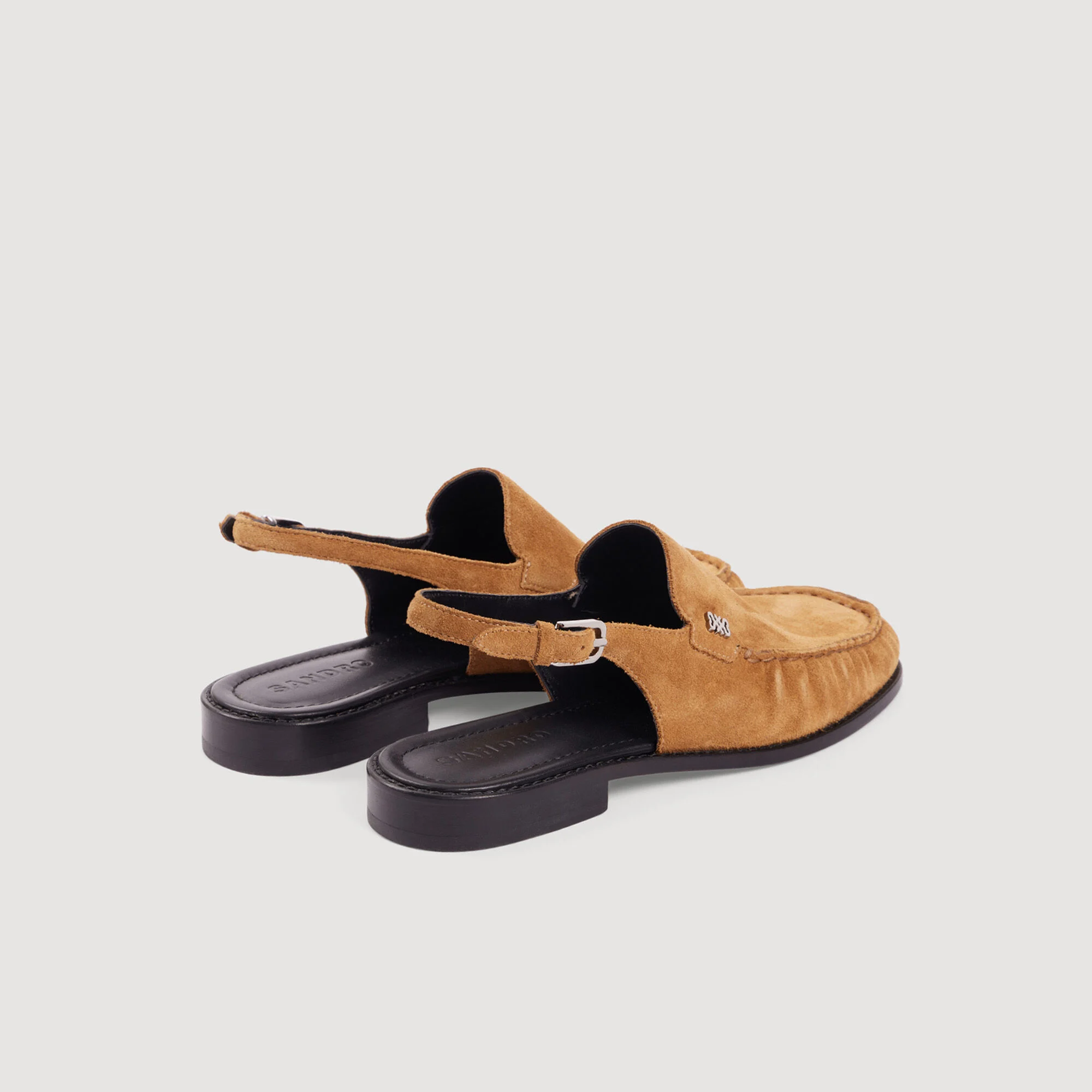 Sandro - Giày loafer da suede