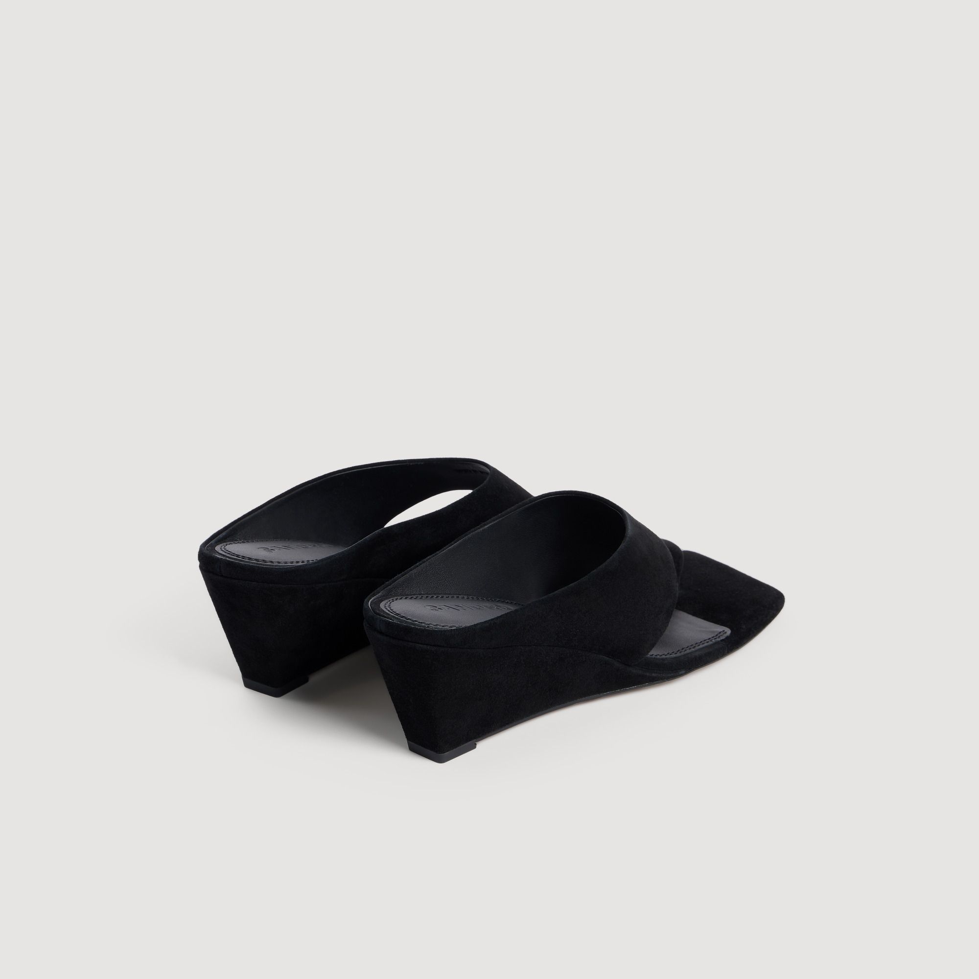 Sandro - Giày sandal Leia da suede