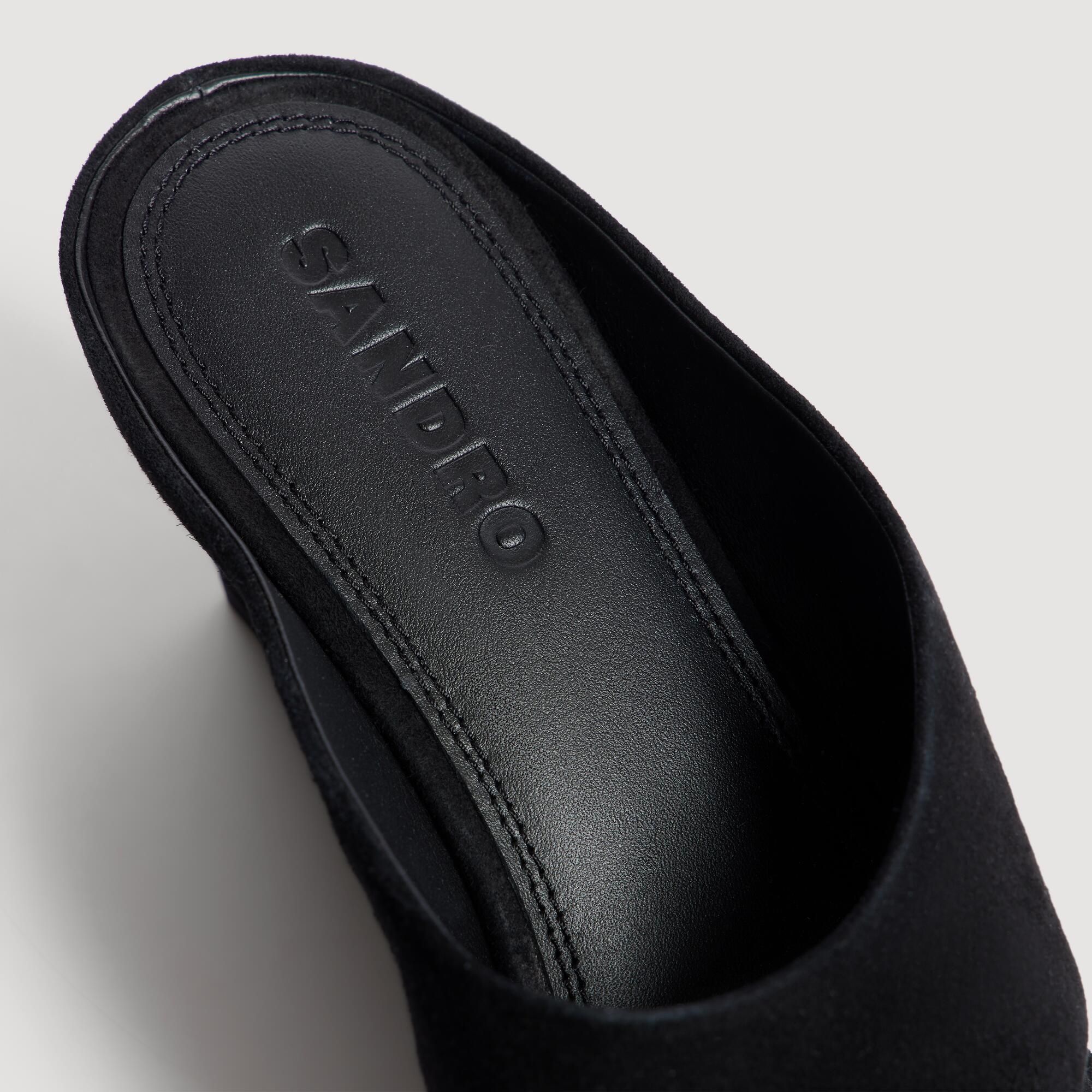 Sandro - Giày sandal Leia da suede