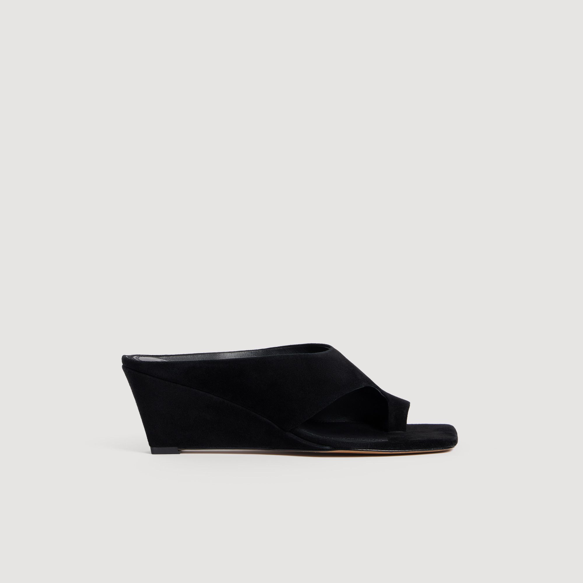 Sandro - Giày sandal Leia da suede