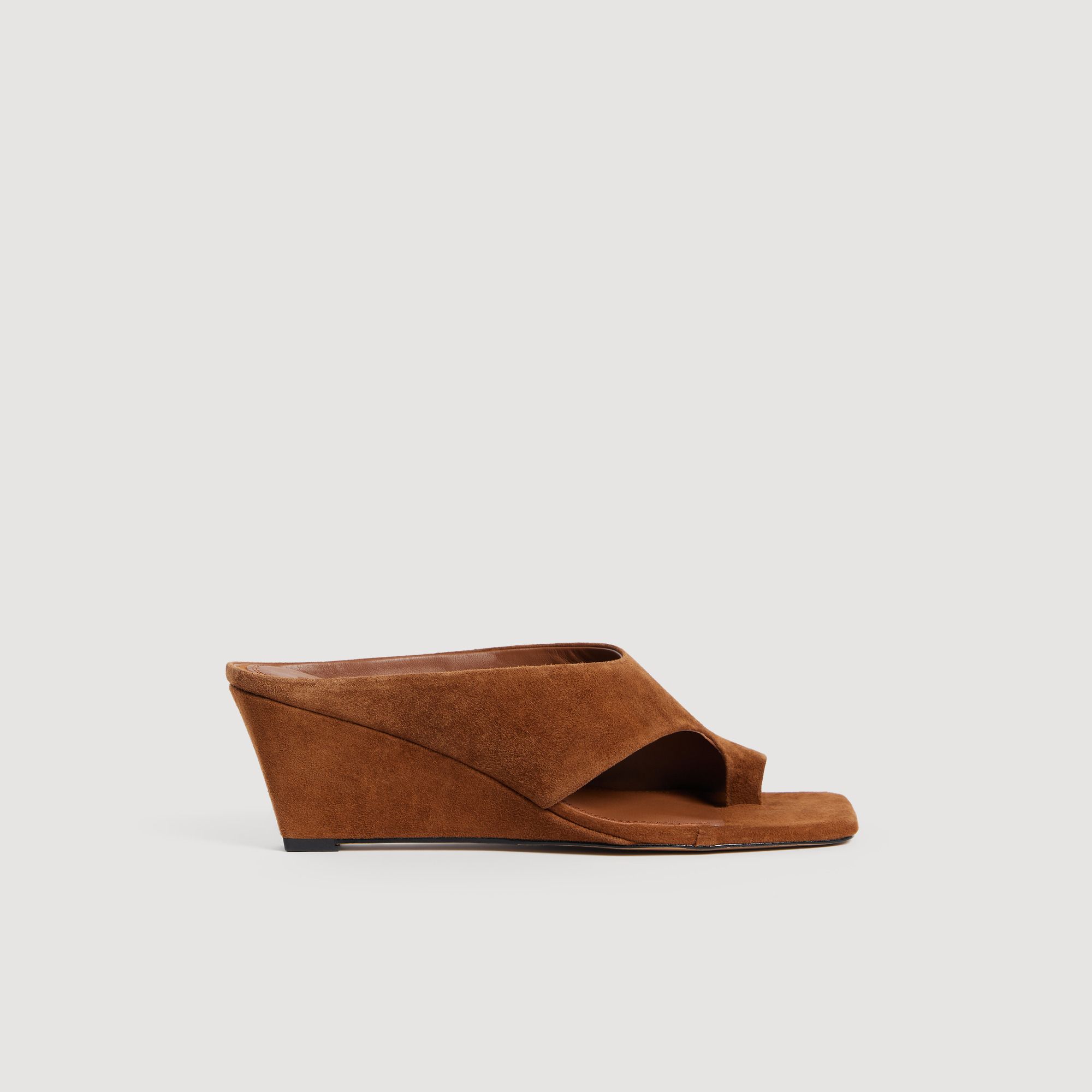 Sandro - Giày sandal Leia da suede