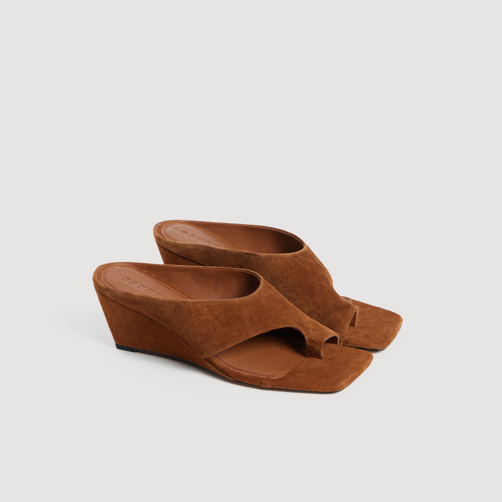 Sandro - Giày sandal Leia da suede
