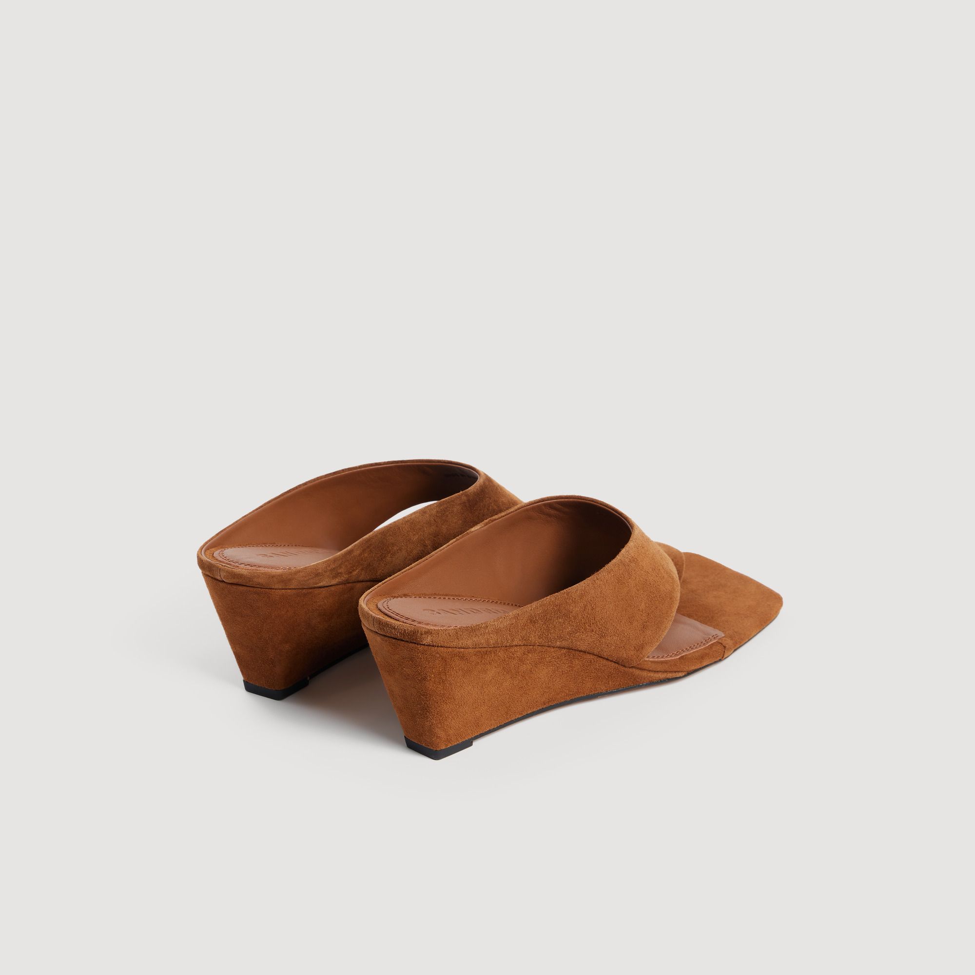 Sandro - Giày sandal Leia da suede
