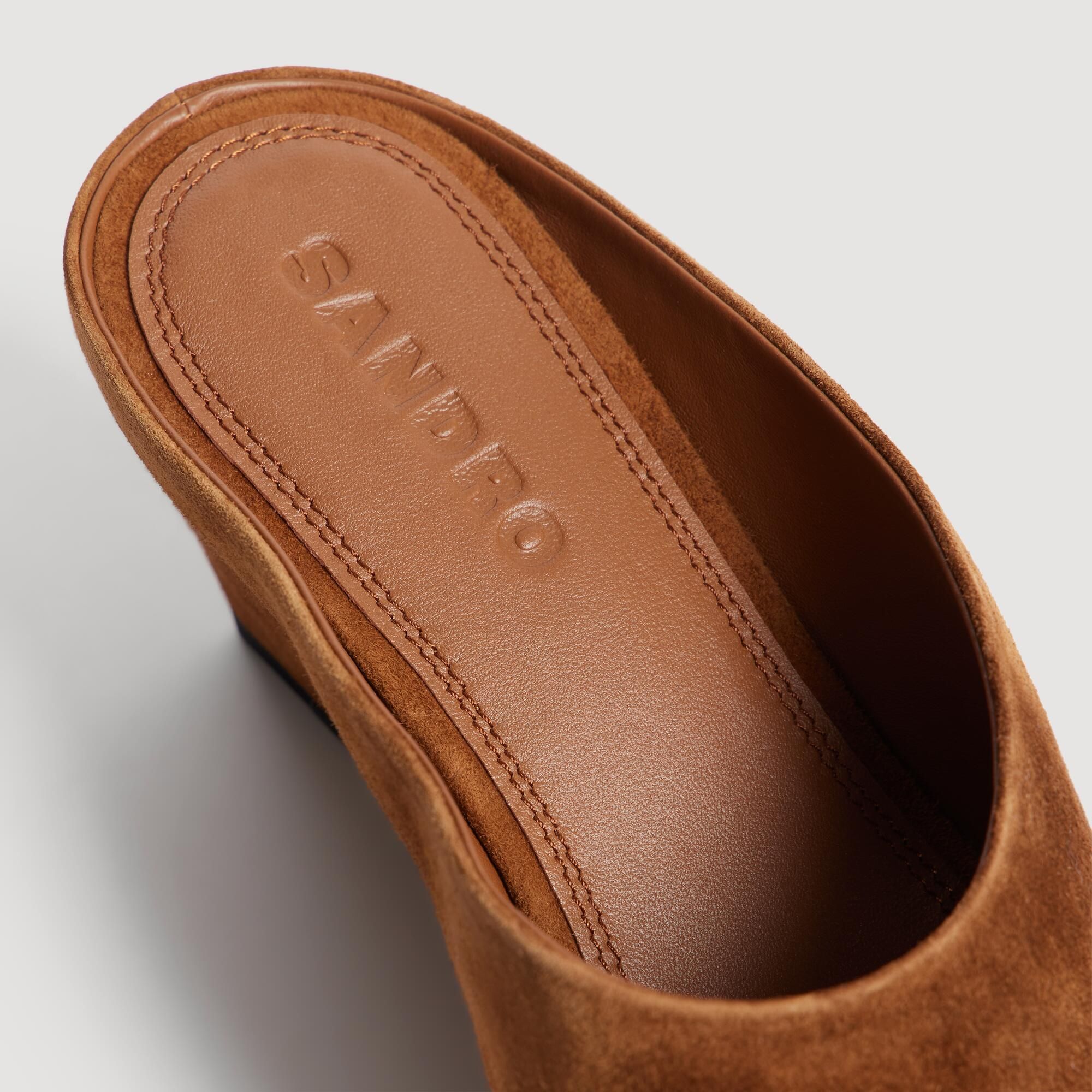Sandro - Giày sandal Leia da suede