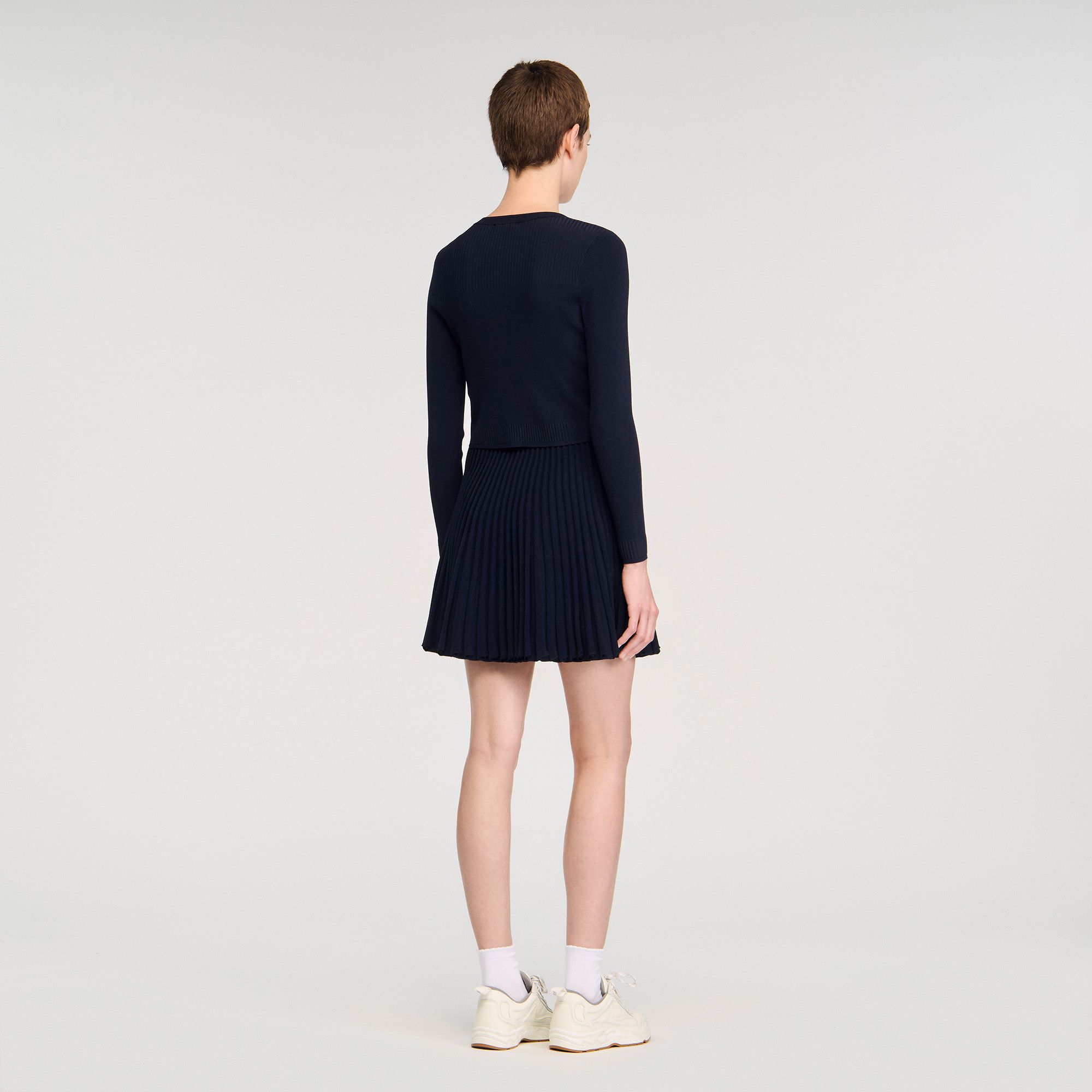 Sandro - Áo Cardigan Len Mịn
