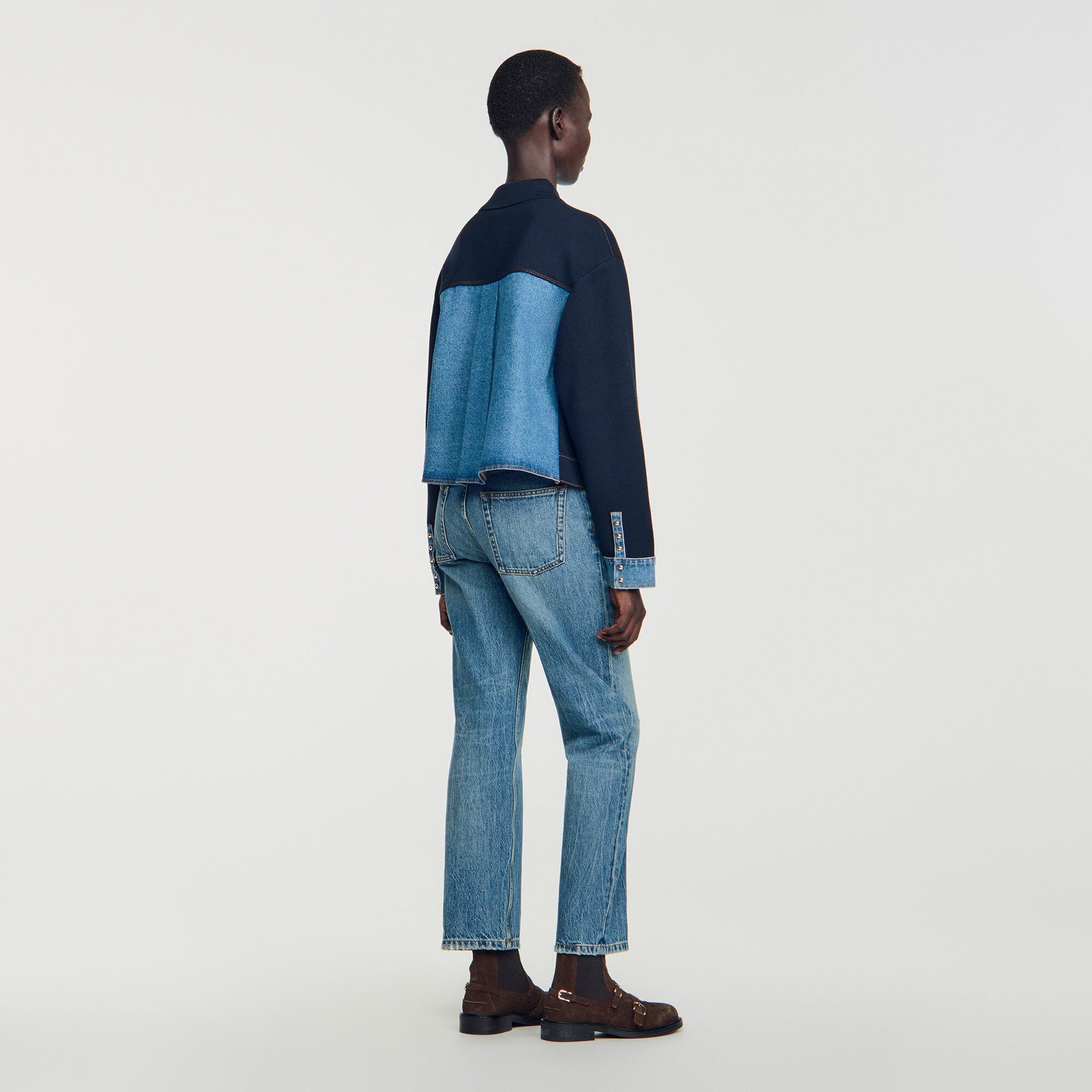 Sandro - Áo cardigan hiệu ứng jacket