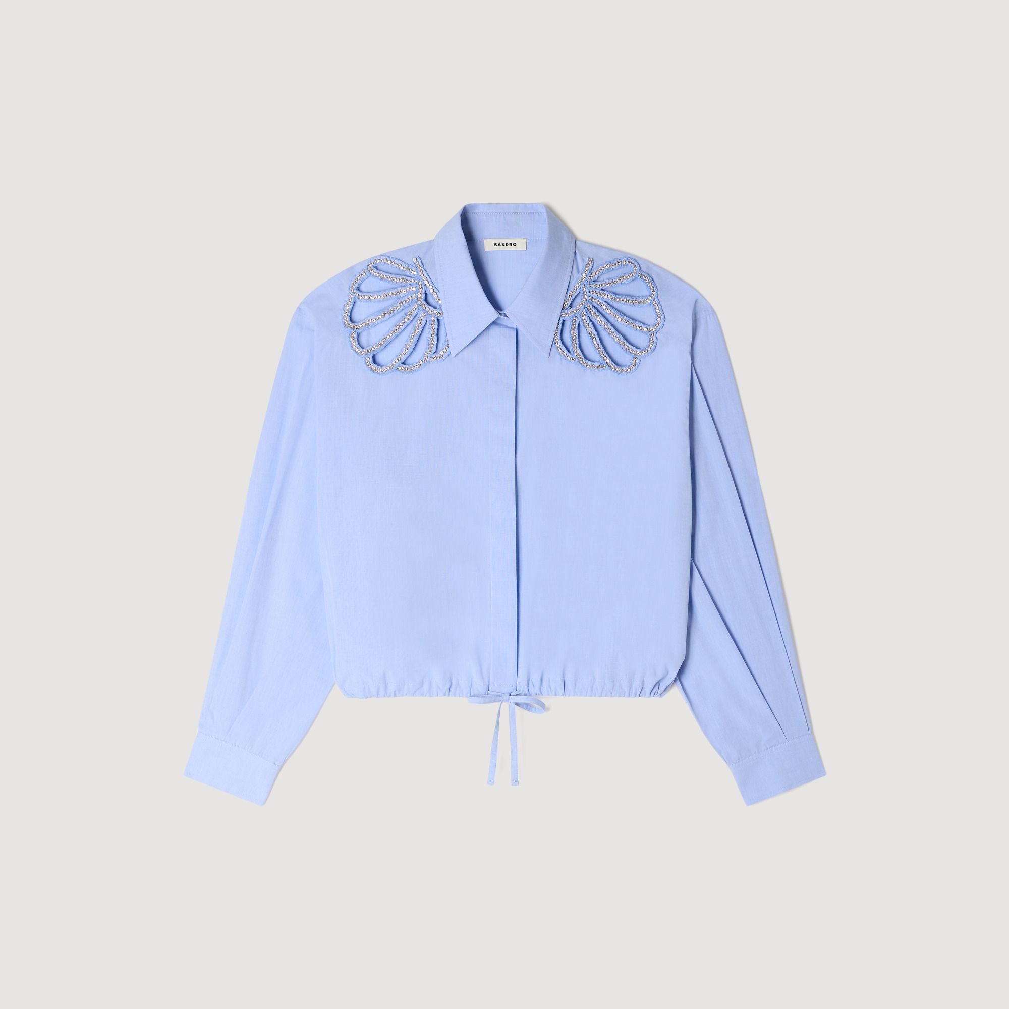 Áo sơ mi cotton thêu