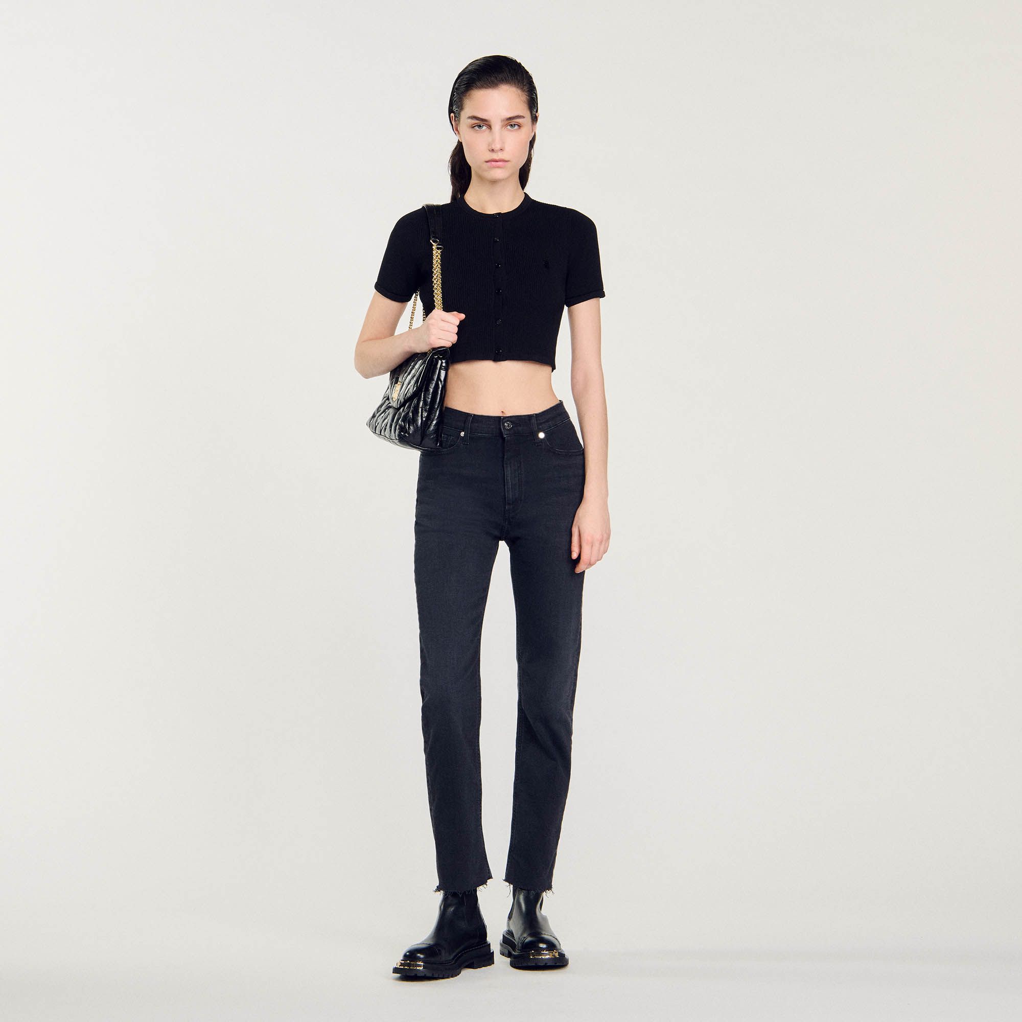 Sandro - Quần jeans ống đứng straight-cut