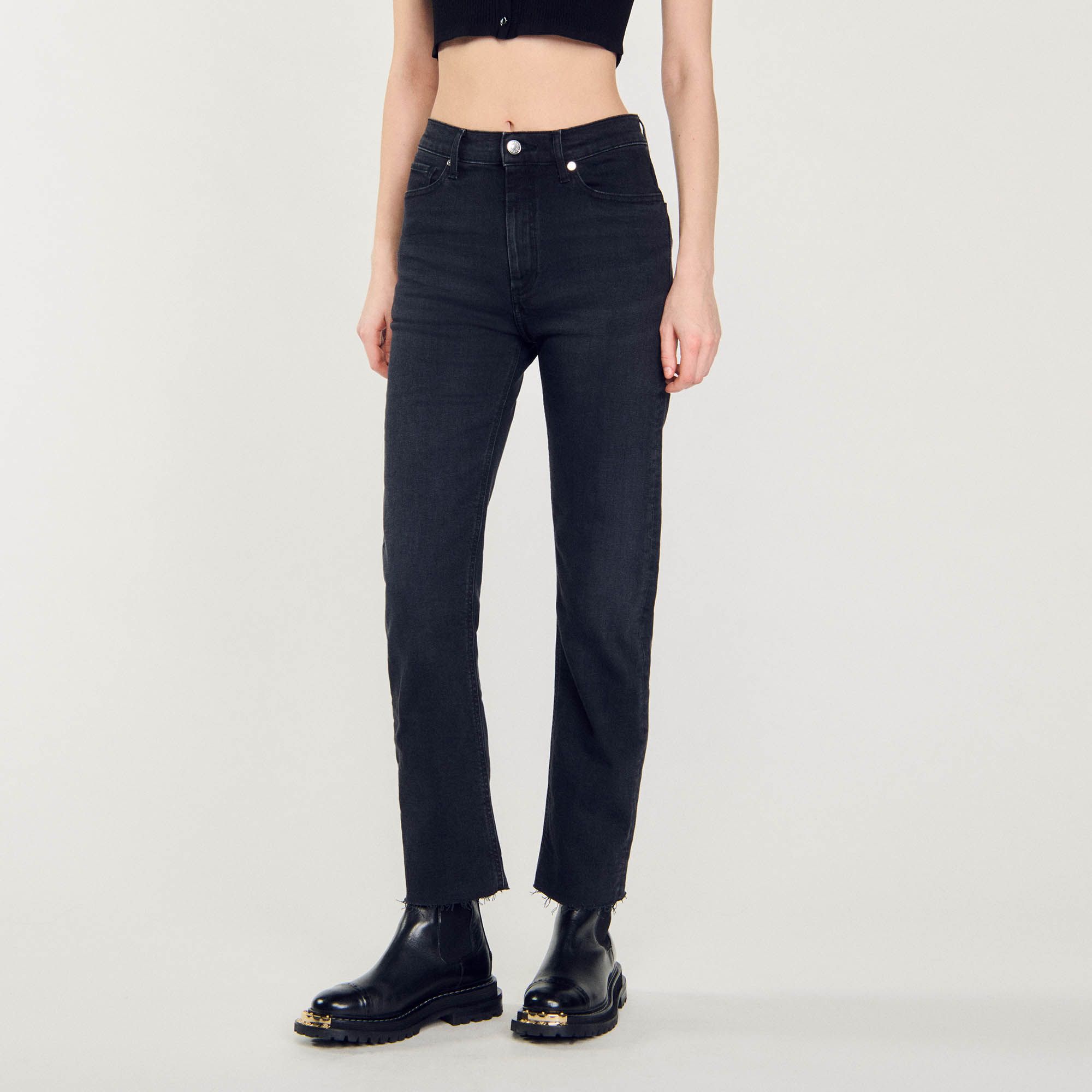 Sandro - Quần jeans ống đứng straight-cut