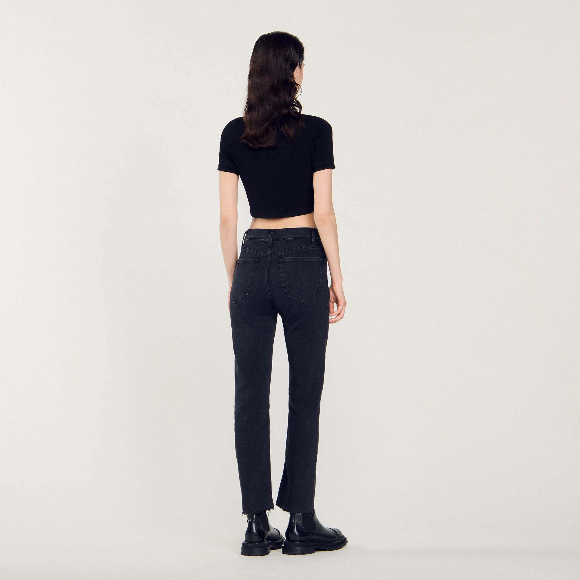 Sandro - Quần jeans ống đứng straight-cut