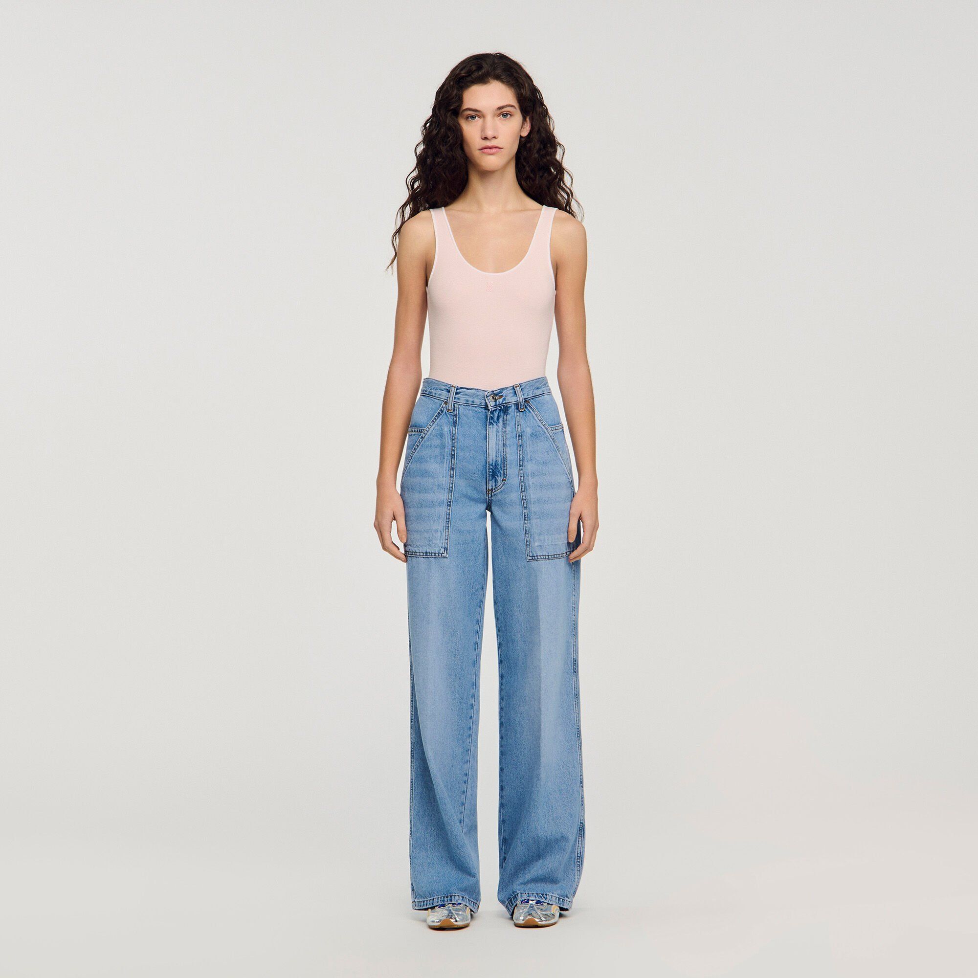 Sandro - Quần jeans ống đứng