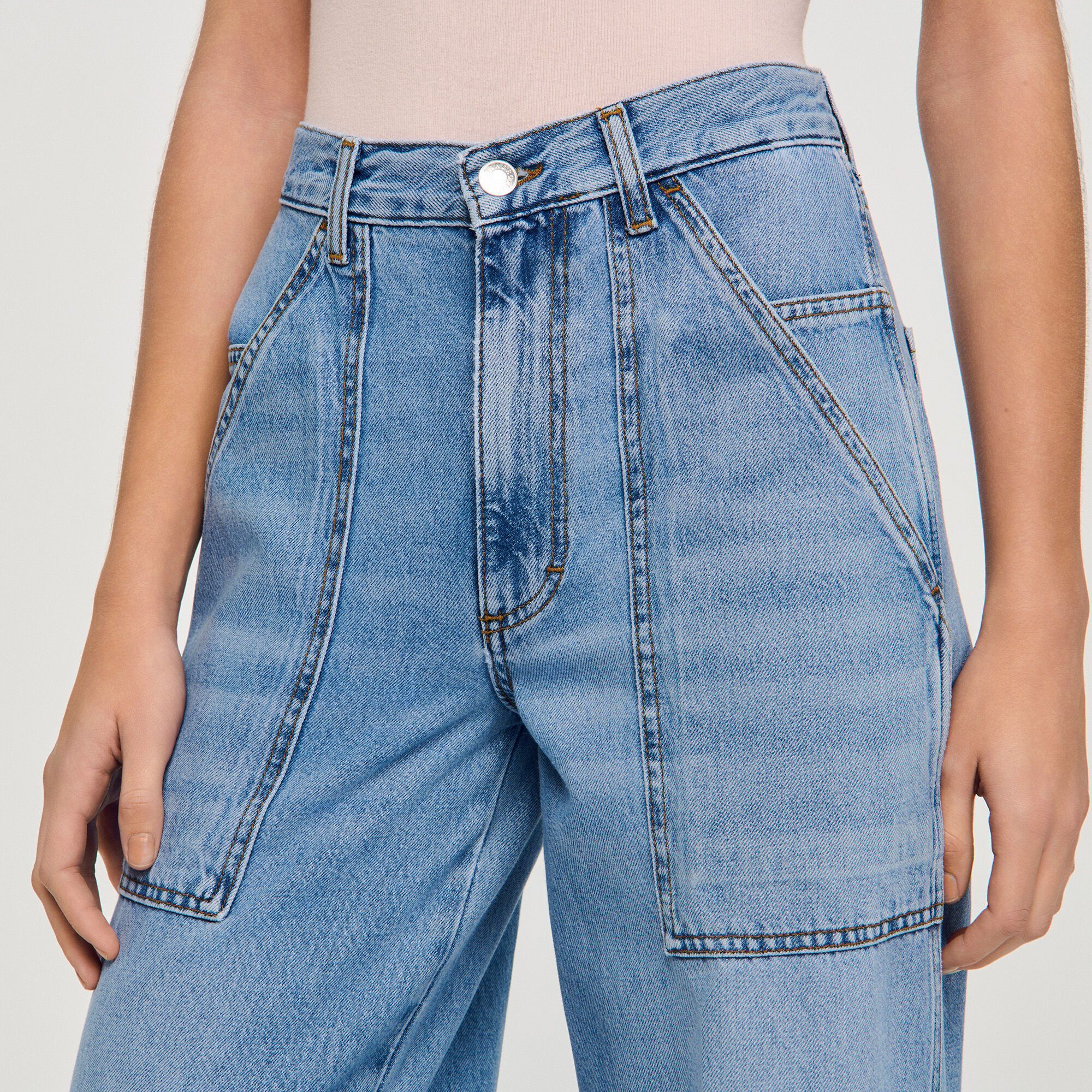 Sandro - Quần jeans ống đứng