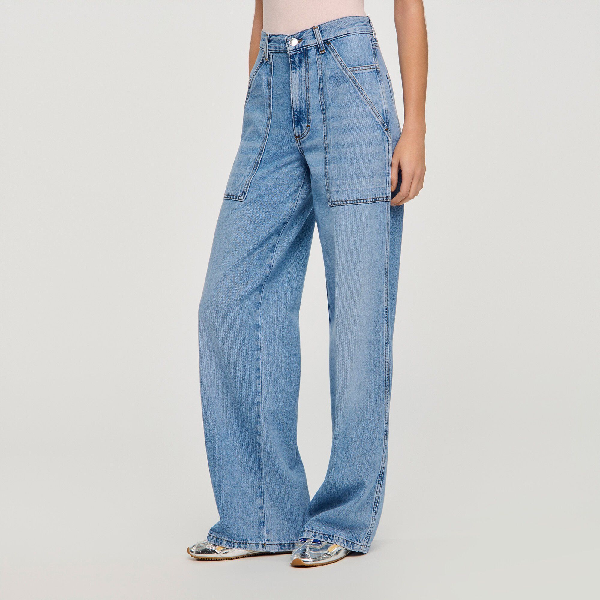 Sandro - Quần jeans ống đứng