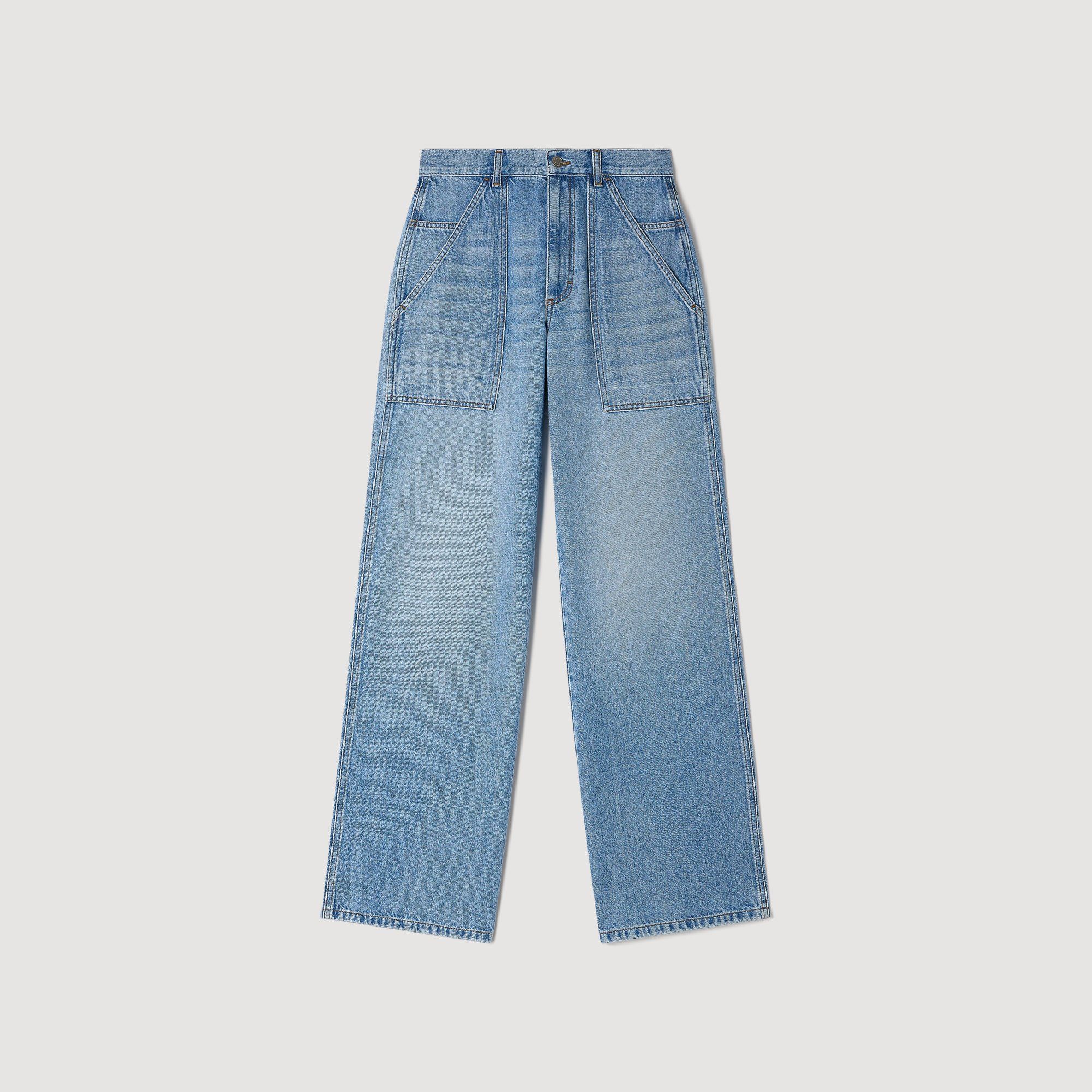 Sandro - Quần jeans ống đứng