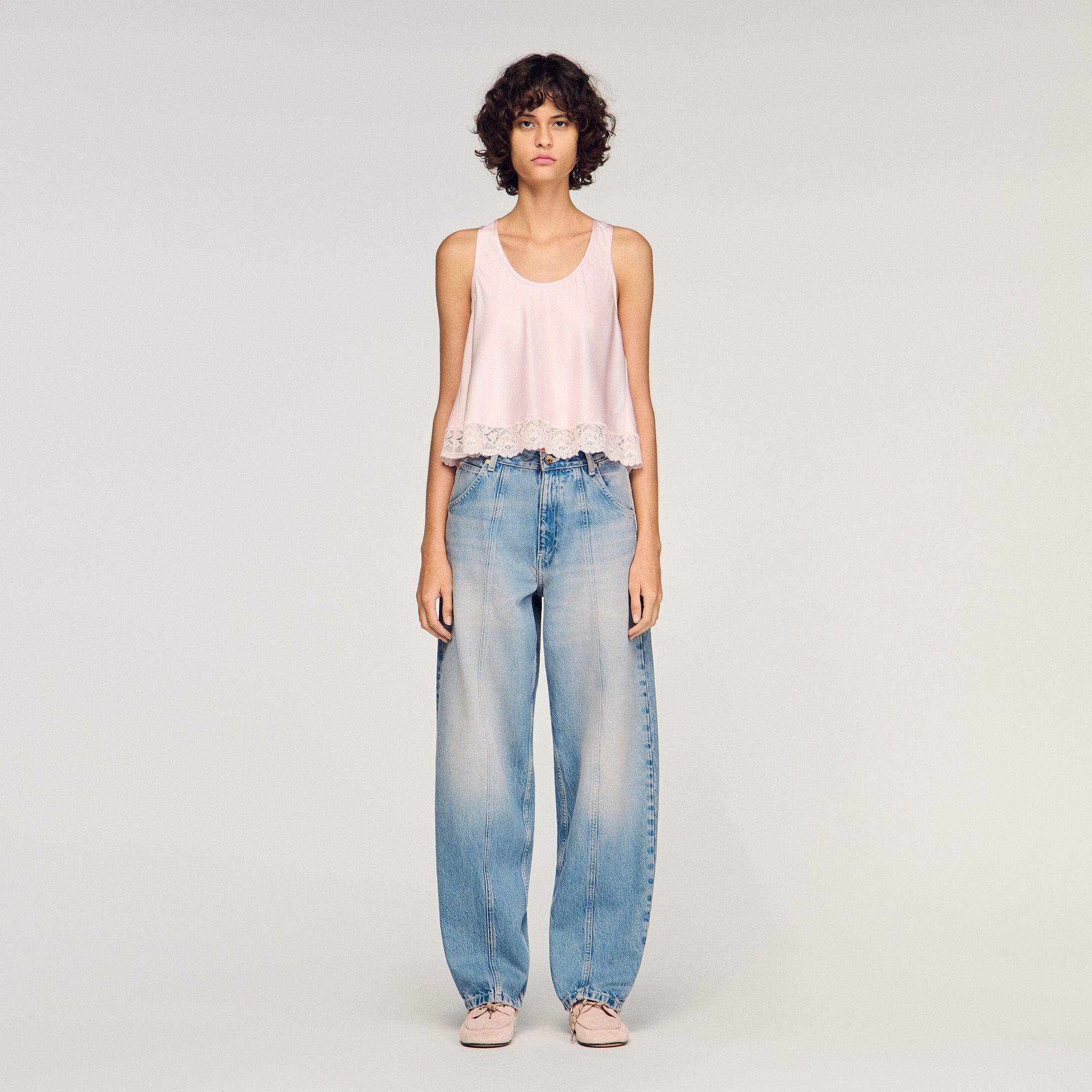 Sandro - Quần jeans barrel