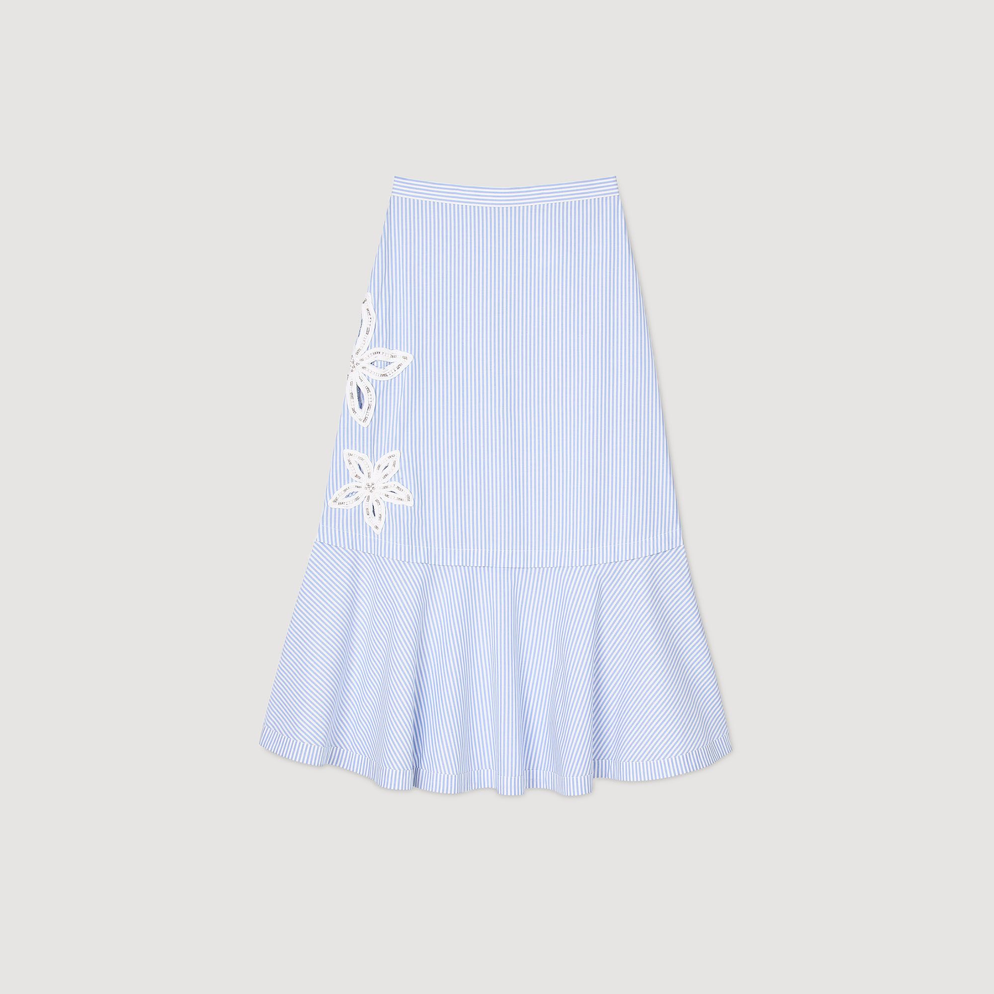 Chân váy maxi kẻ sọc