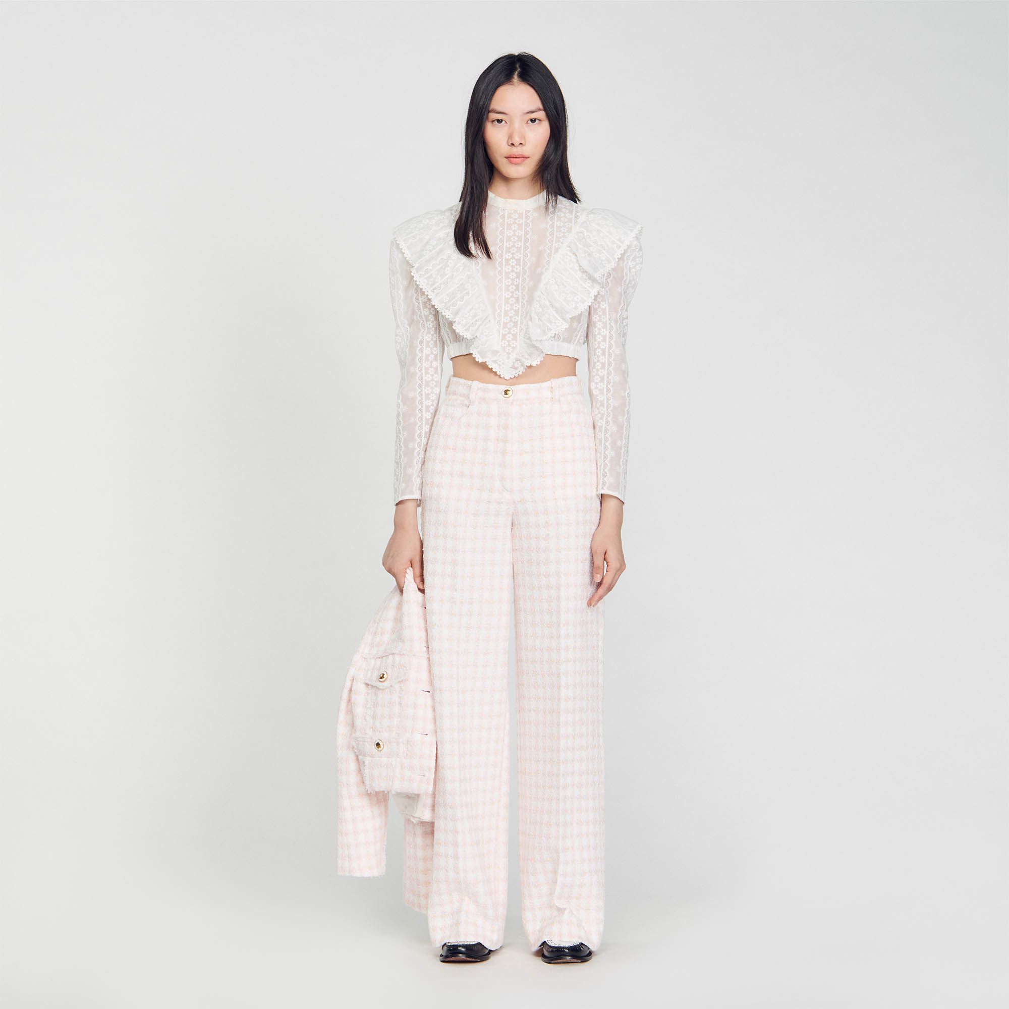 Sandro - Quần vải tweed