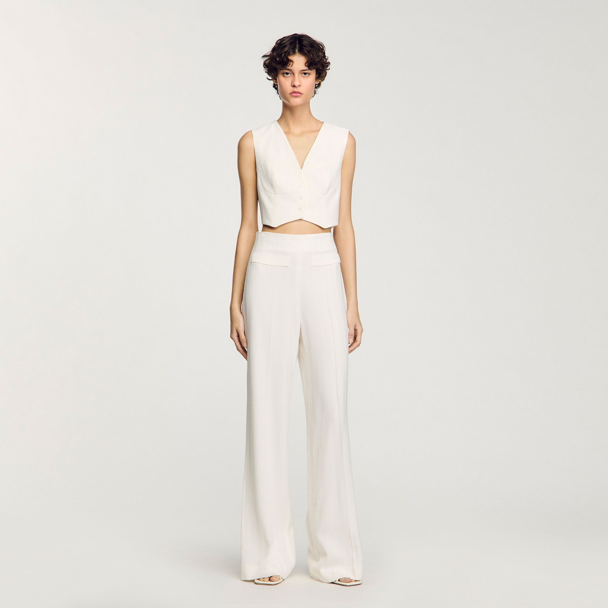 Quần vest đính sequin
