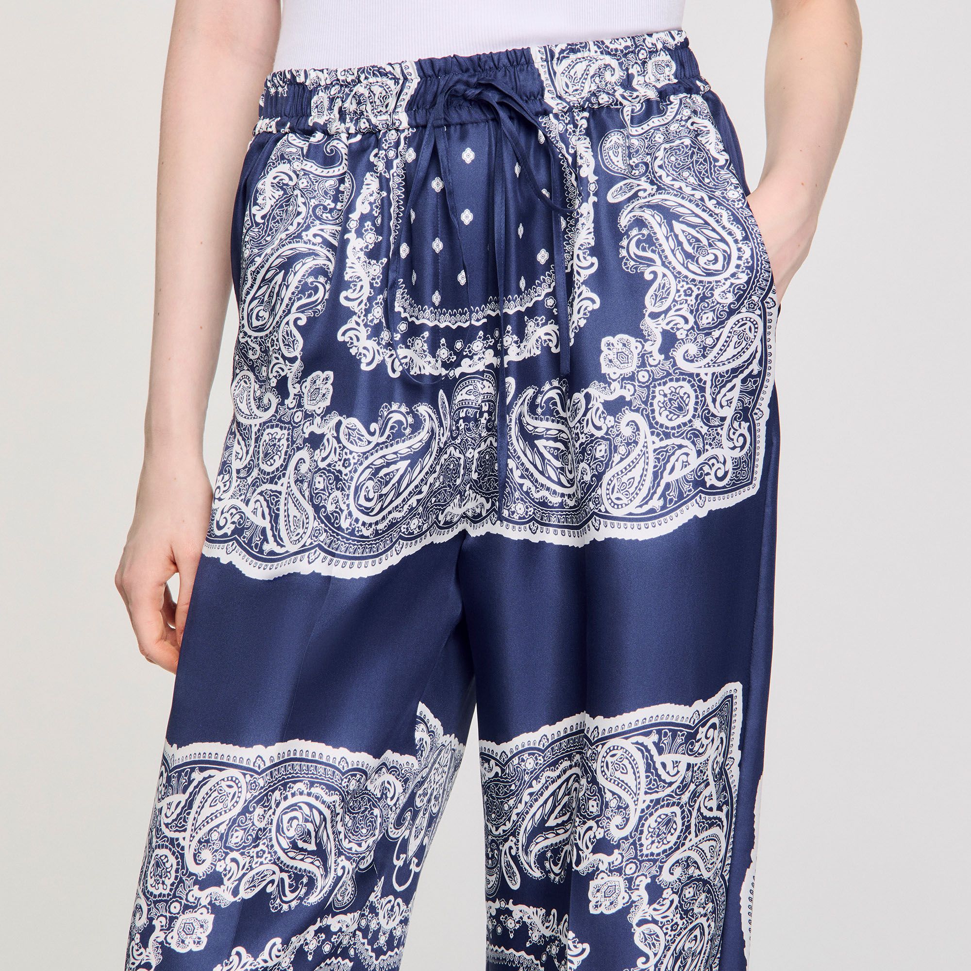 Sandro - Quần dài họa tiết bandana