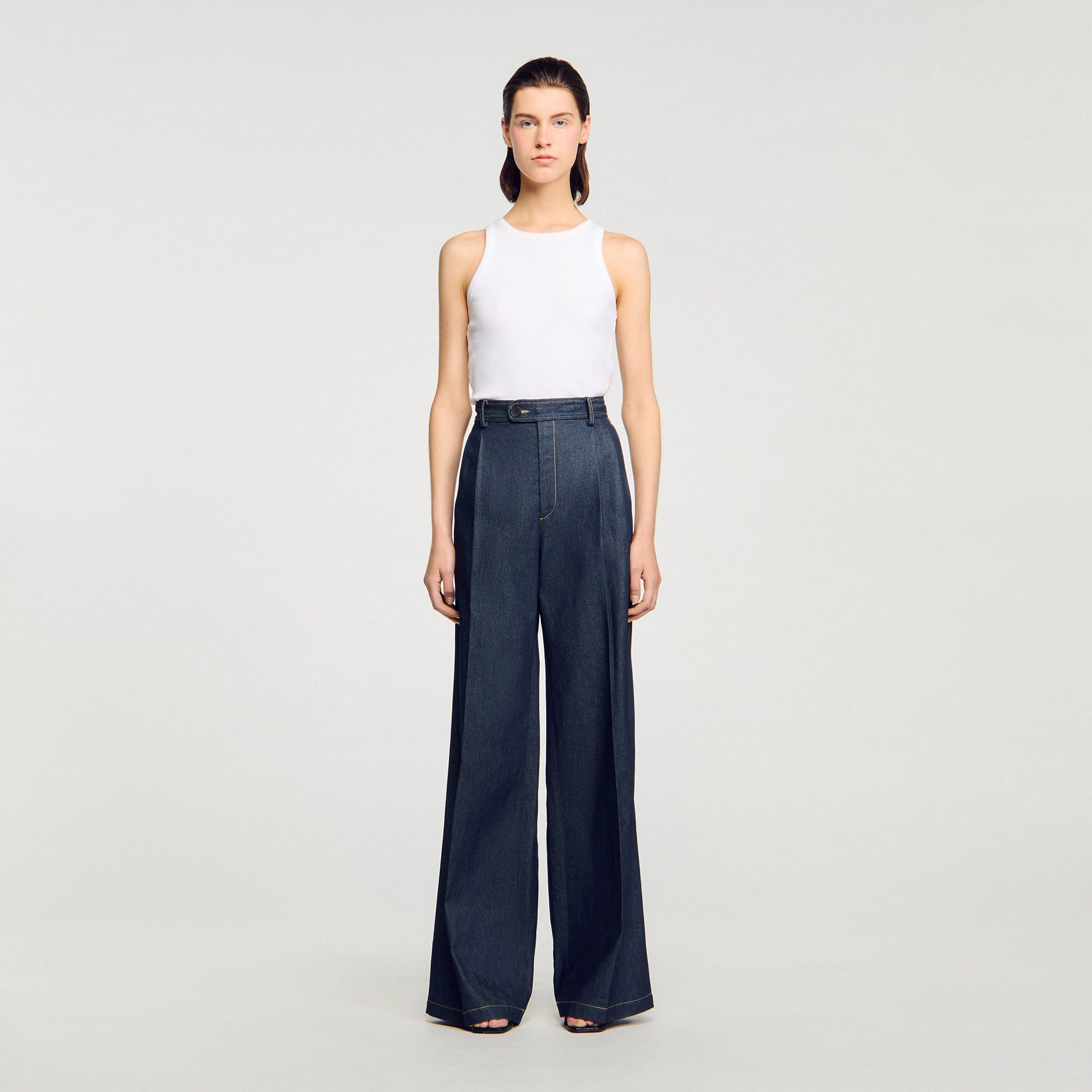 Sandro - Quần âu denim