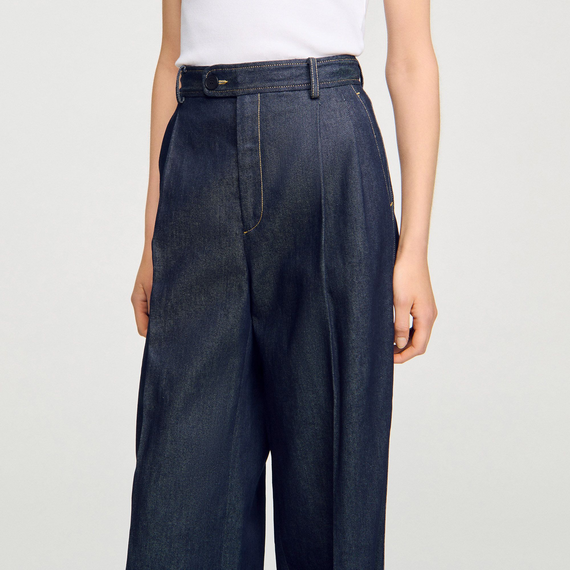 Sandro - Quần âu denim