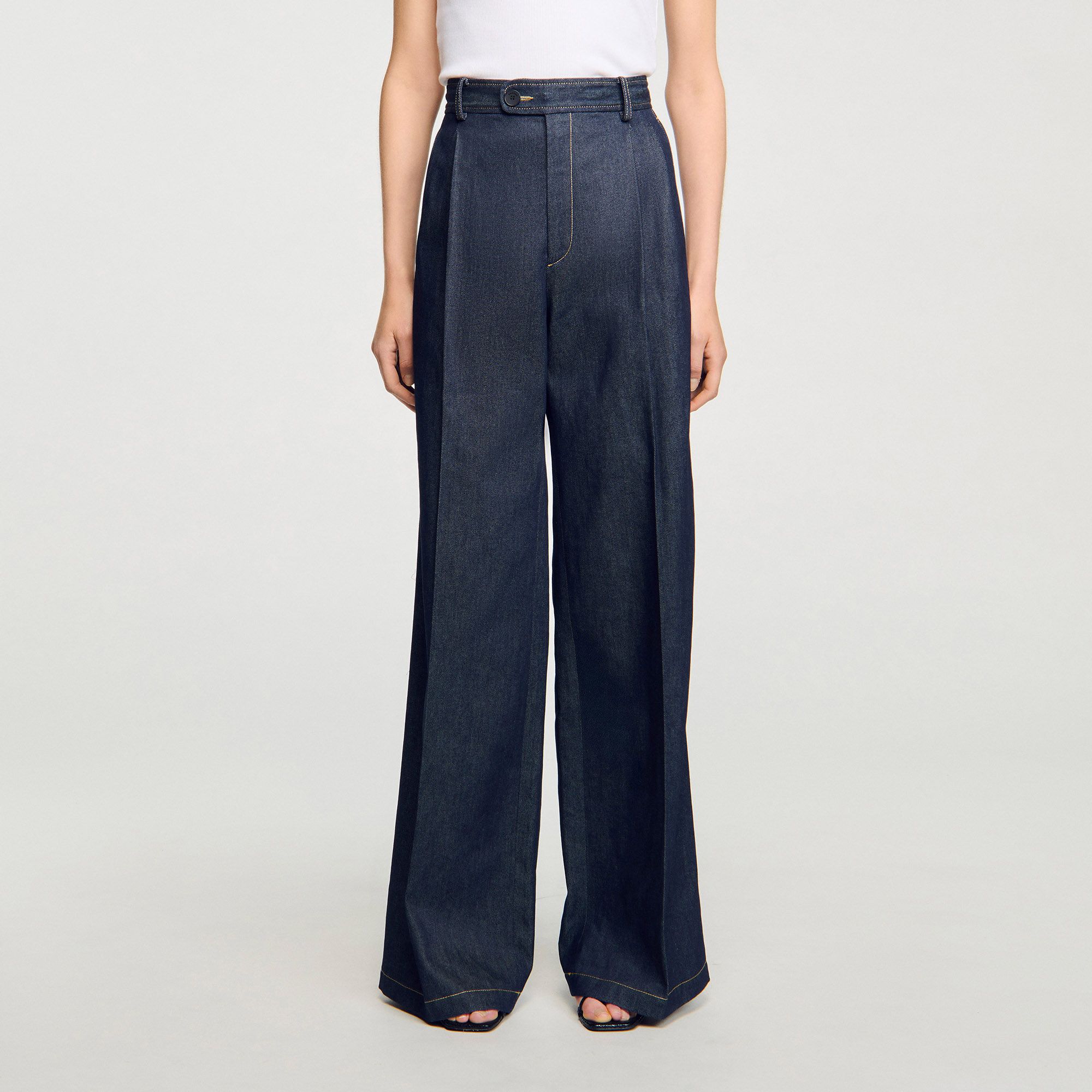 Sandro - Quần âu denim