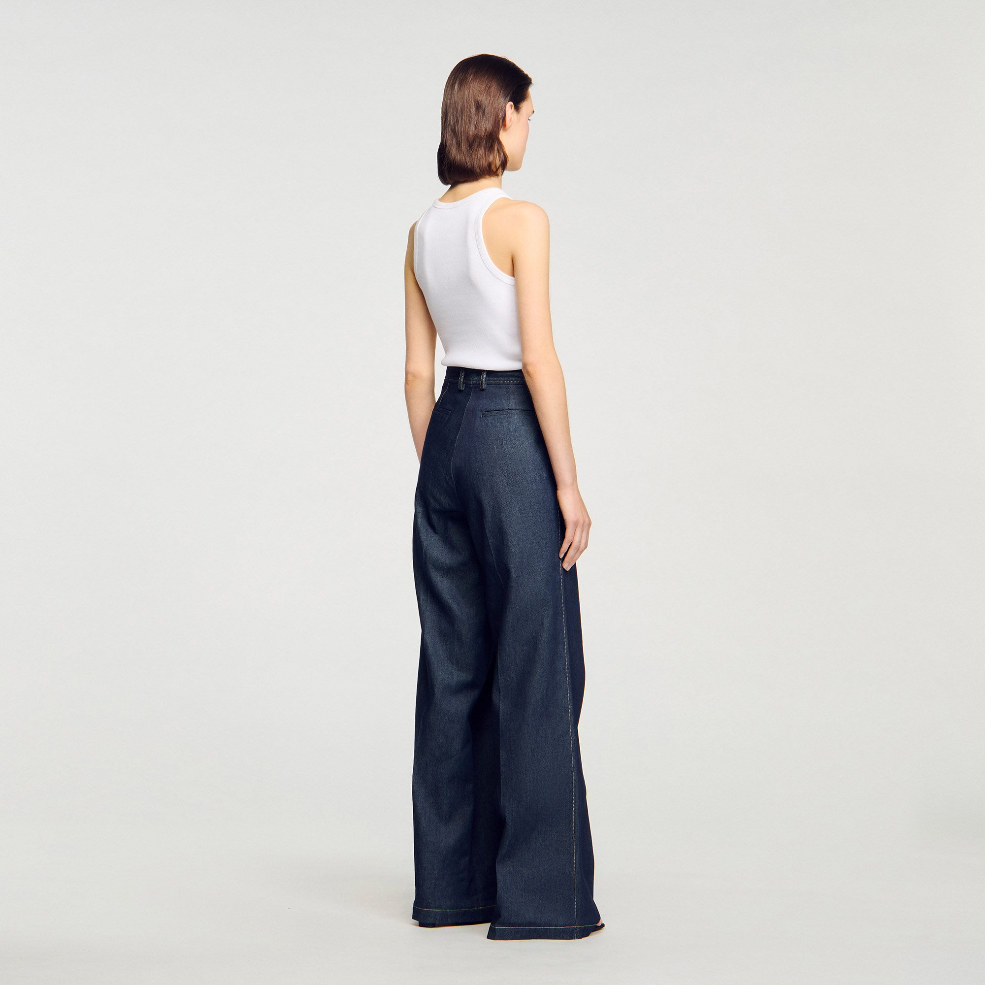 Sandro - Quần âu denim