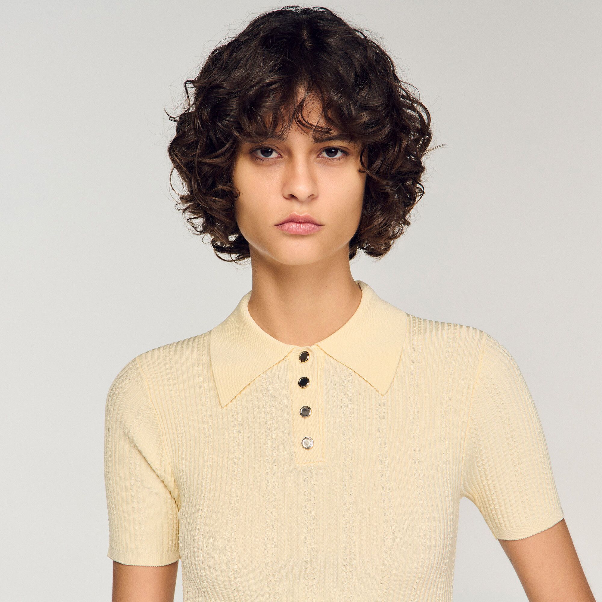 Sandro - Áo len polo Filipe