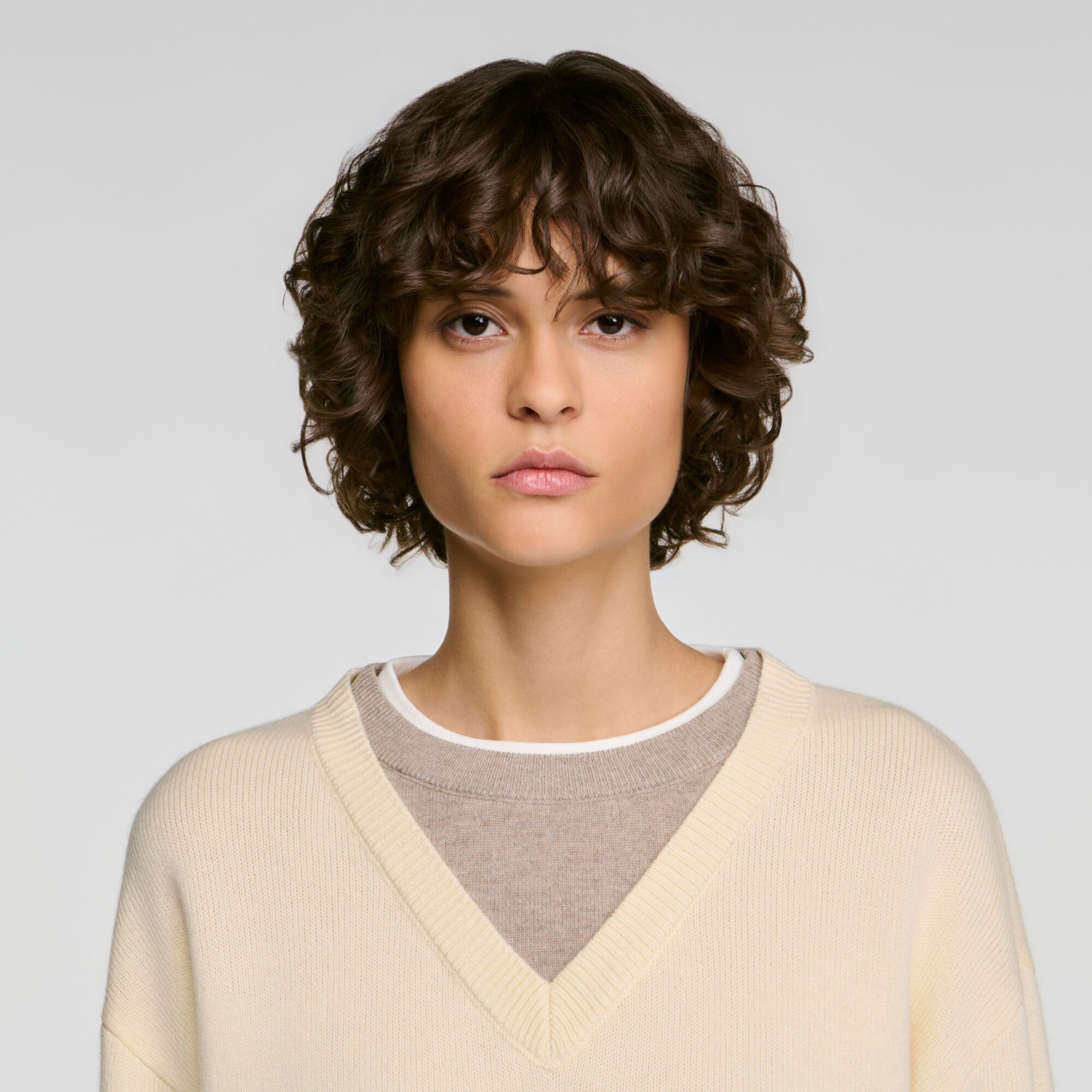 Áo len 2 trong 1 từ len và cashmere
