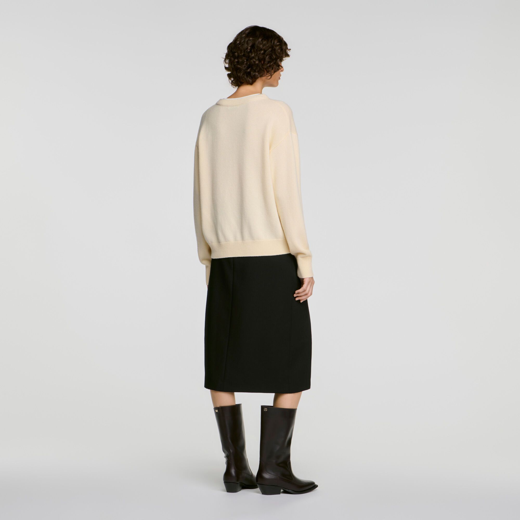 Áo len 2 trong 1 từ len và cashmere