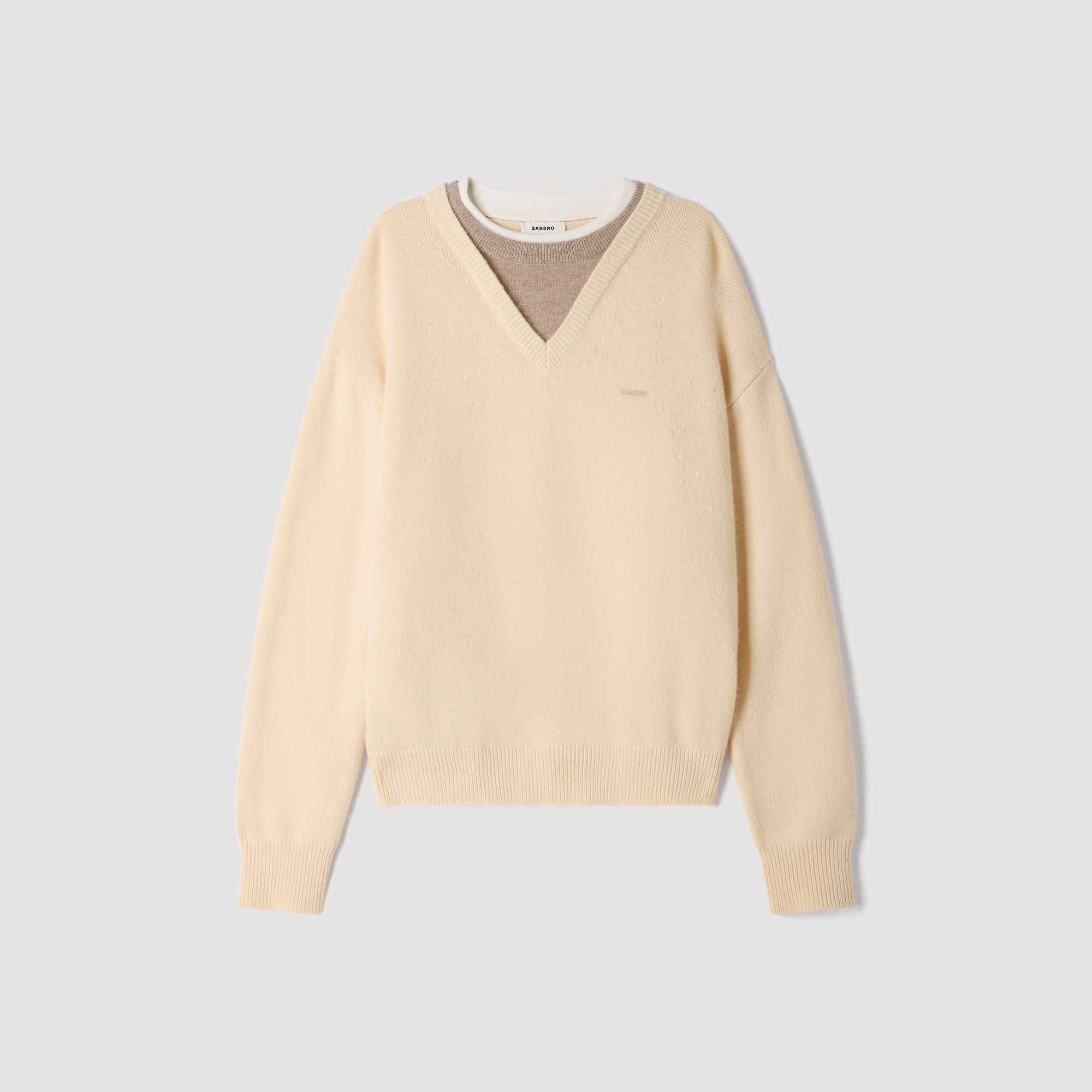 Áo len 2 trong 1 từ len và cashmere