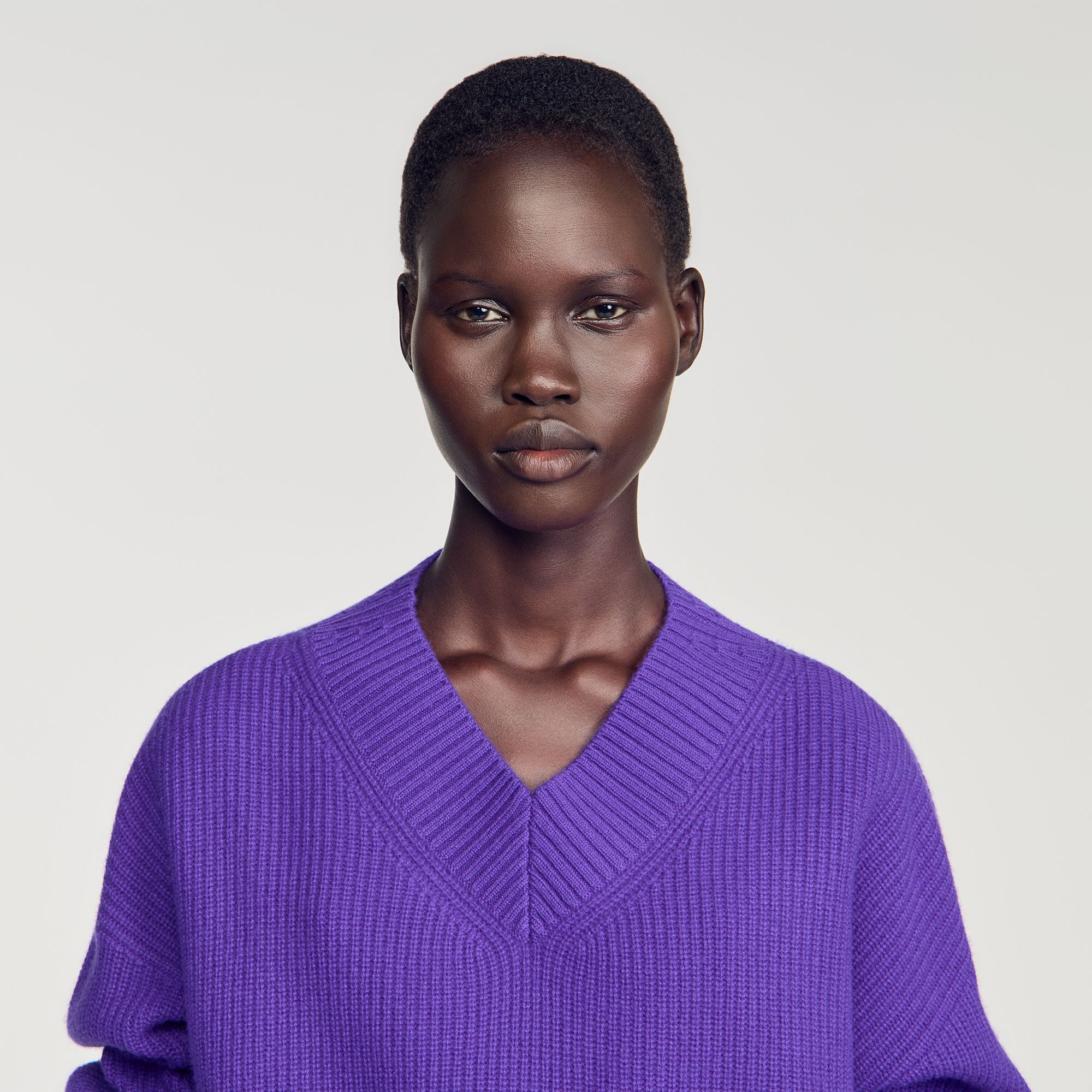 Áo len gân từ len và cashmere