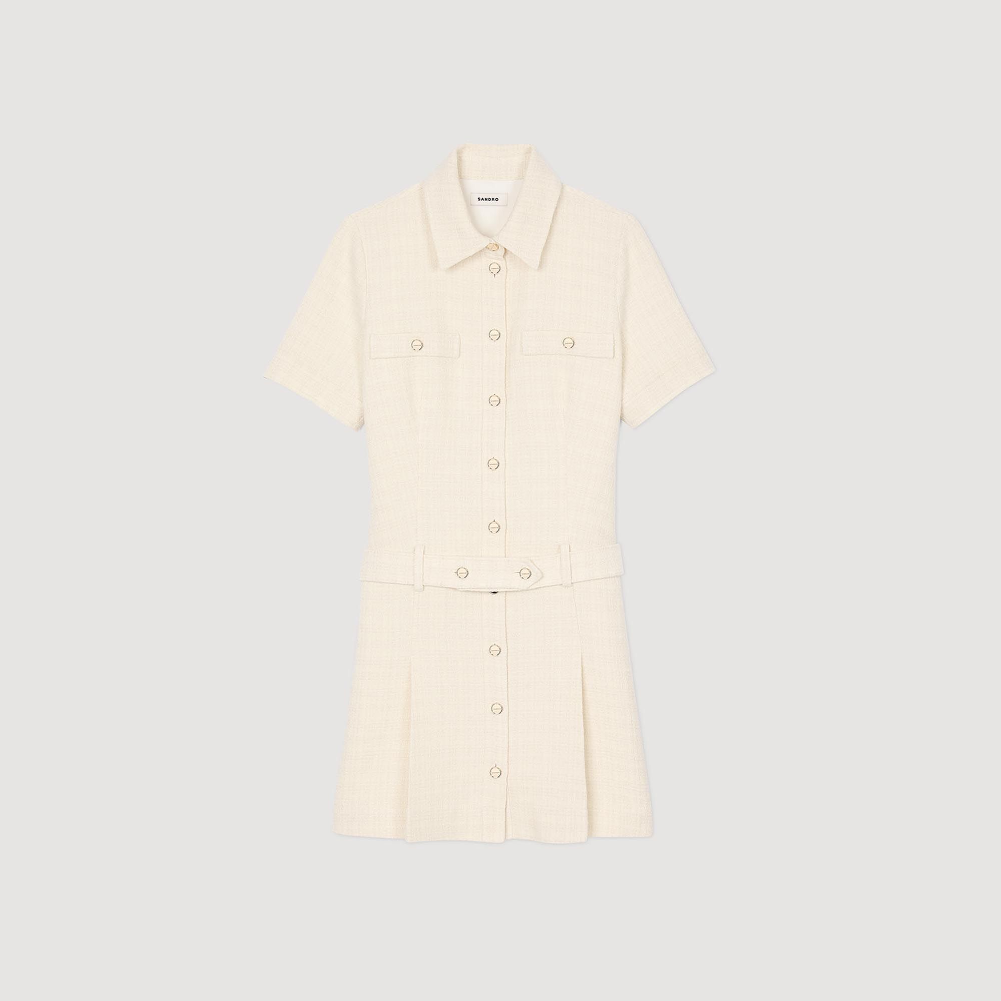 Sandro - Đầm tweed ngắn